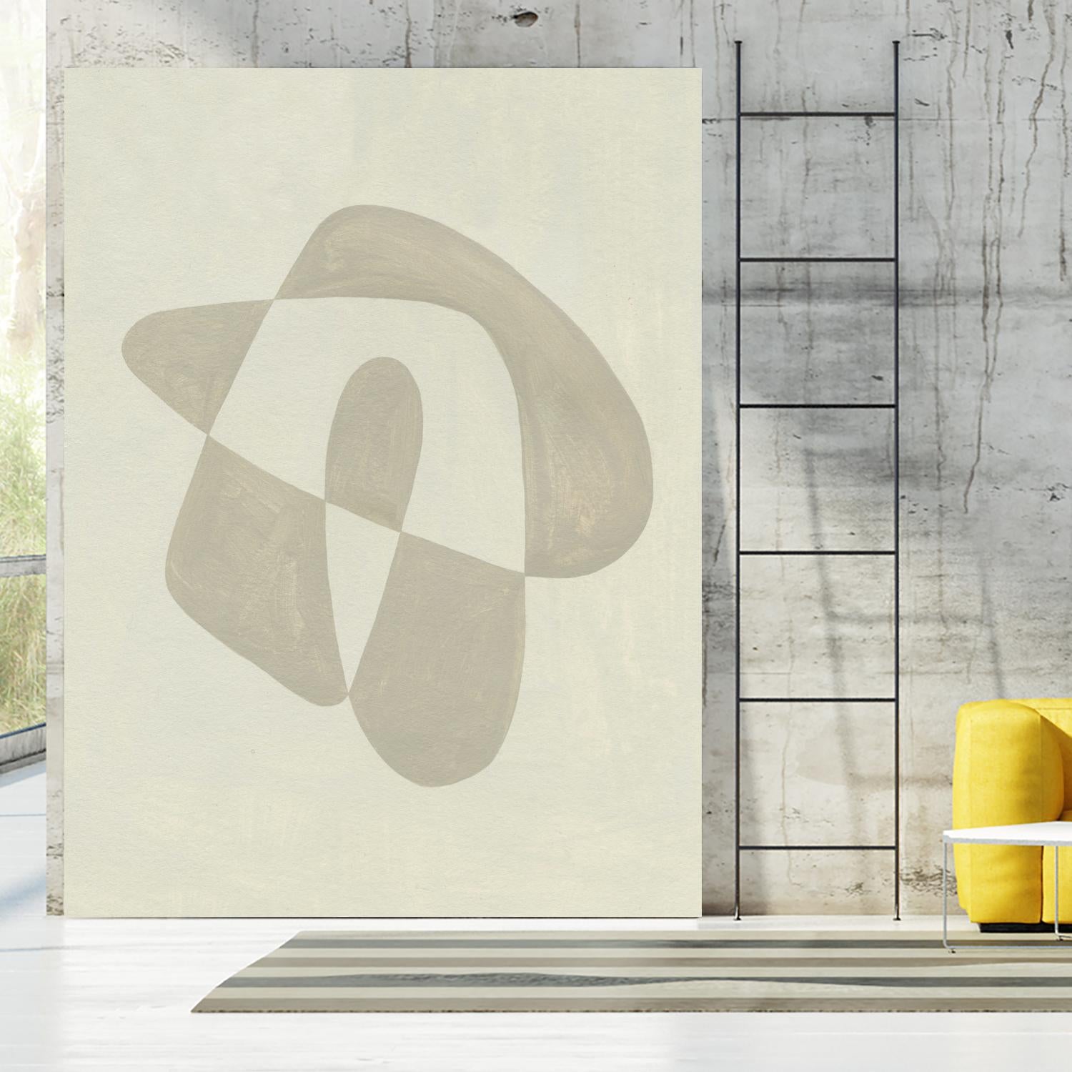Soft Shape IV by Emma Caroline on GIANT ART - beige abstract abstract