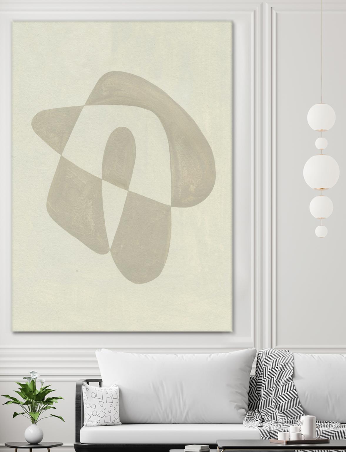 Soft Shape IV by Emma Caroline on GIANT ART - beige abstract abstract