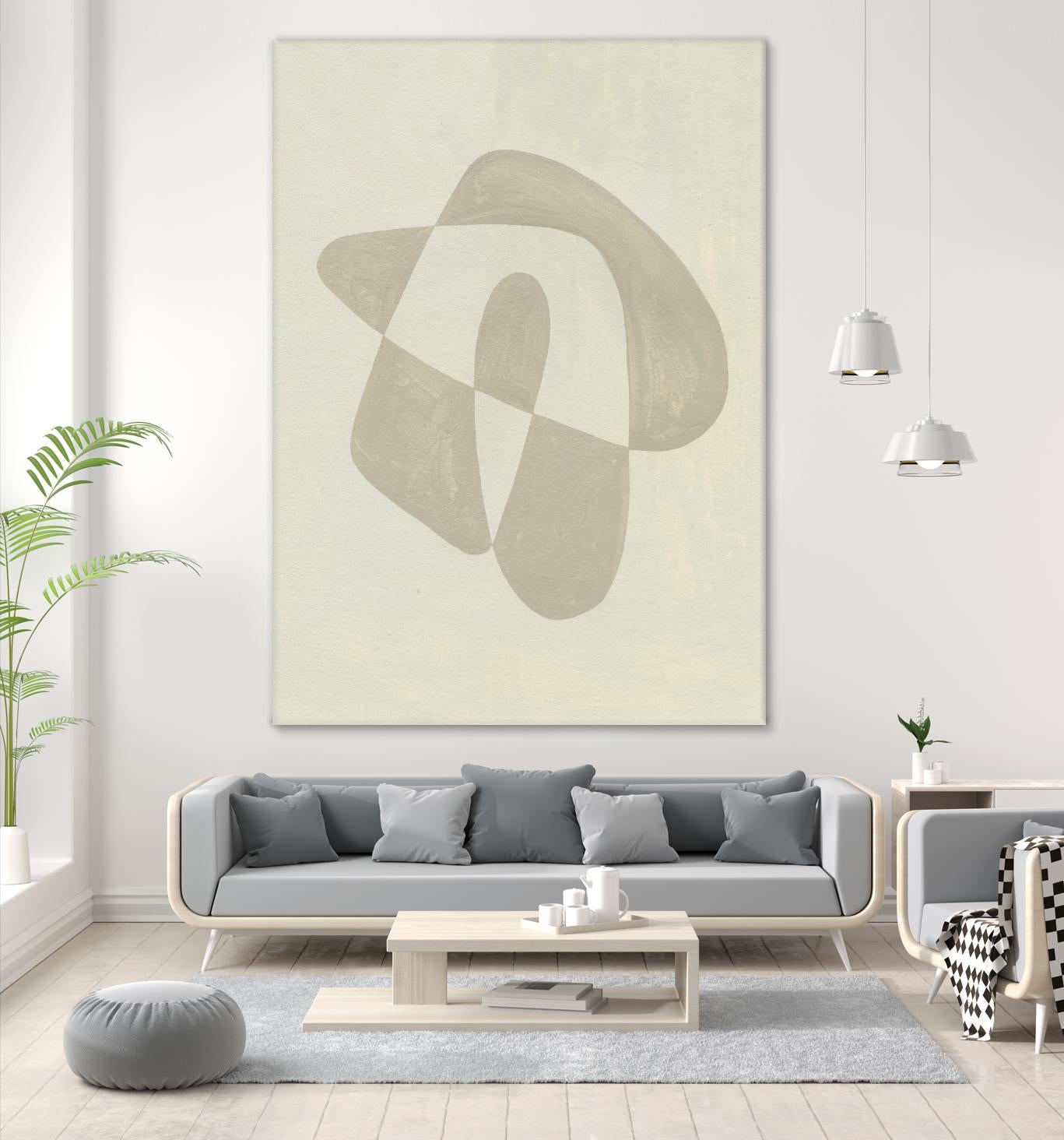 Soft Shape IV by Emma Caroline on GIANT ART - beige abstract abstract
