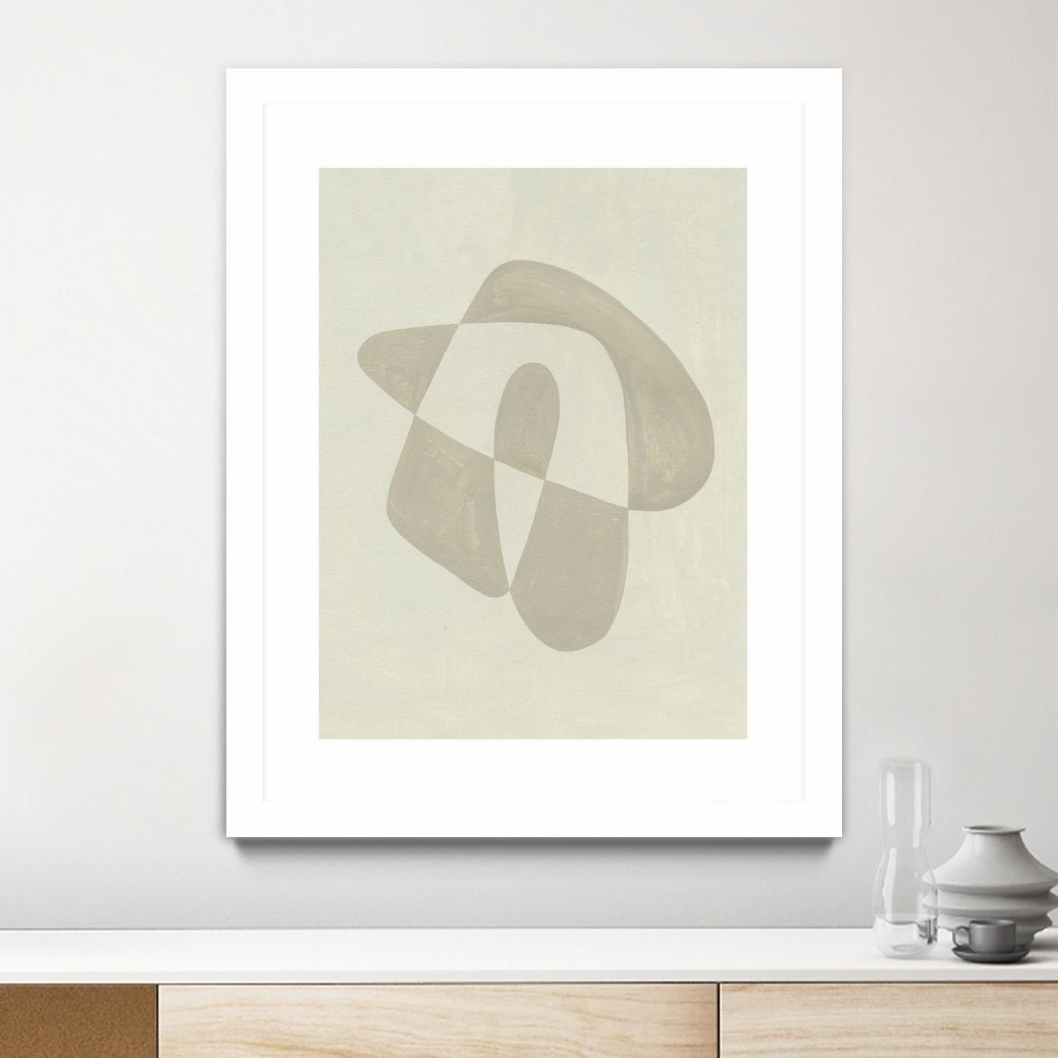 Soft Shape IV by Emma Caroline on GIANT ART - beige abstract abstract