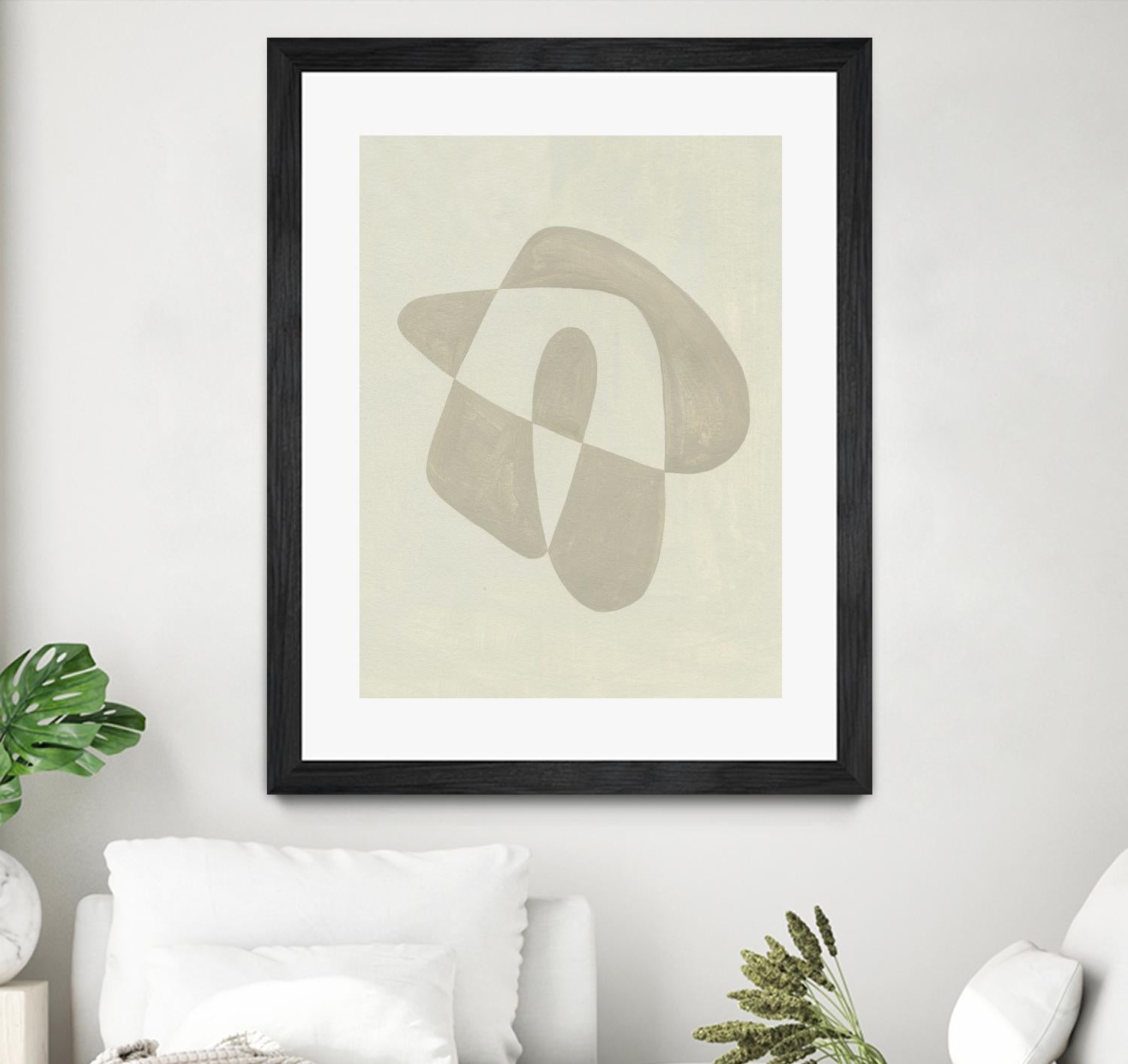 Soft Shape IV by Emma Caroline on GIANT ART - beige abstract abstract