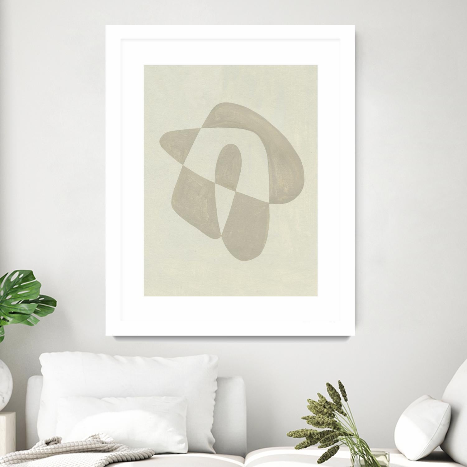 Soft Shape IV by Emma Caroline on GIANT ART - beige abstract abstract