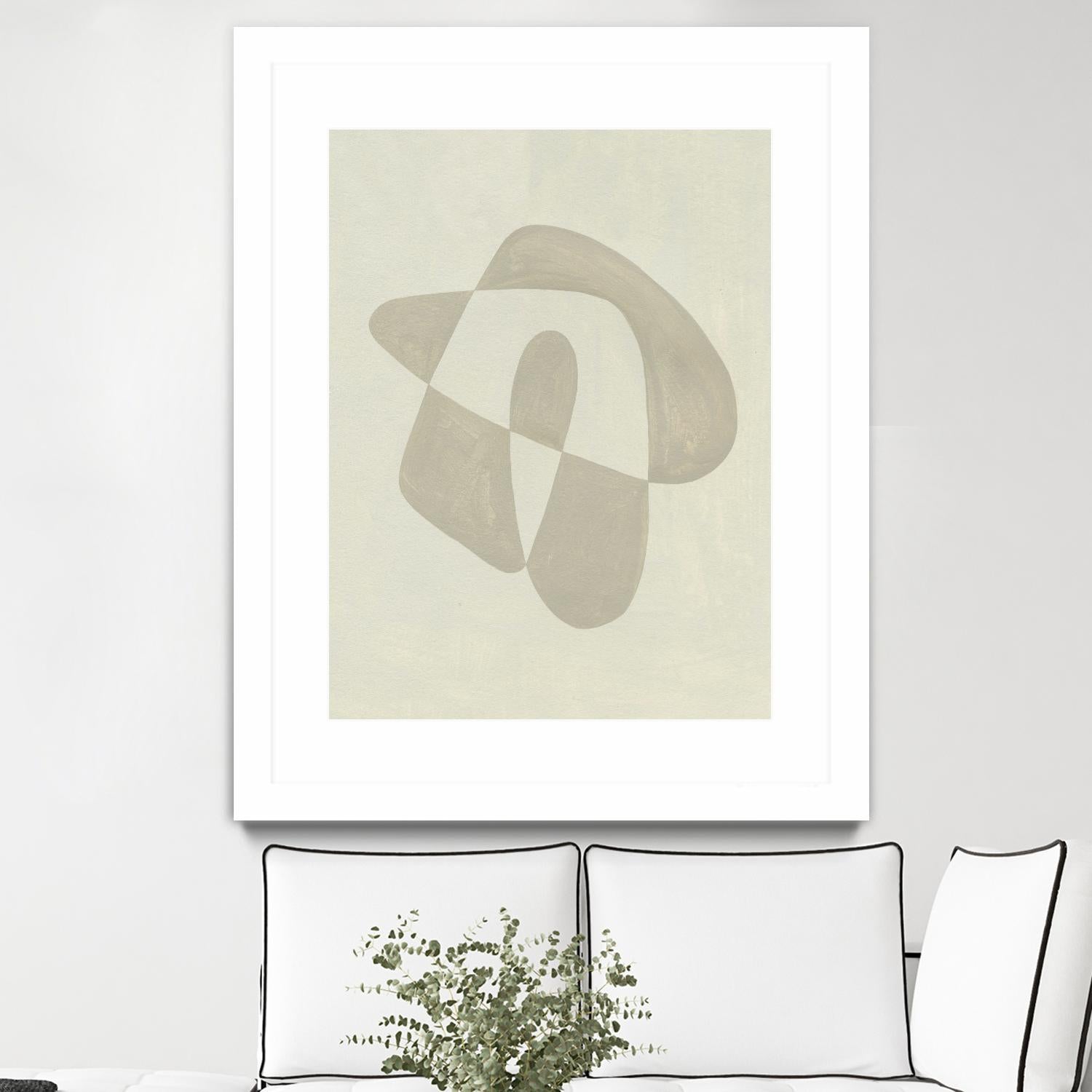 Soft Shape IV by Emma Caroline on GIANT ART - beige abstract abstract
