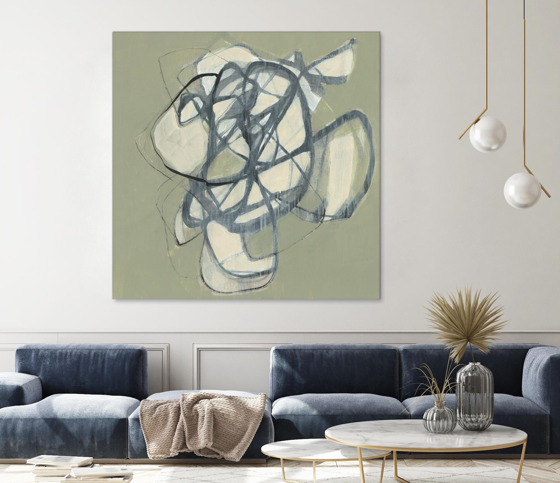 Interweb I by Jennifer Goldberger on GIANT ART - green abstract abstract