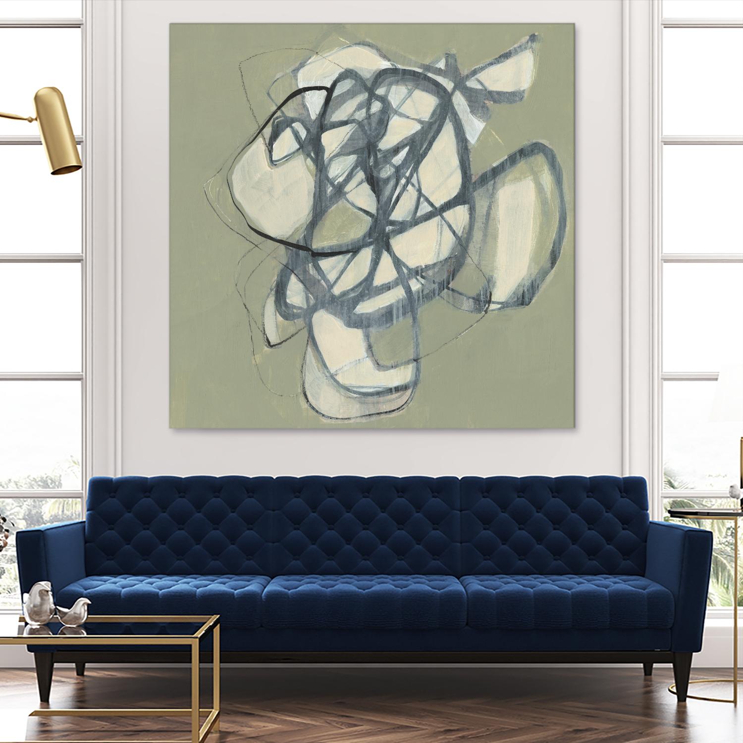 Interweb I by Jennifer Goldberger on GIANT ART - green abstract abstract