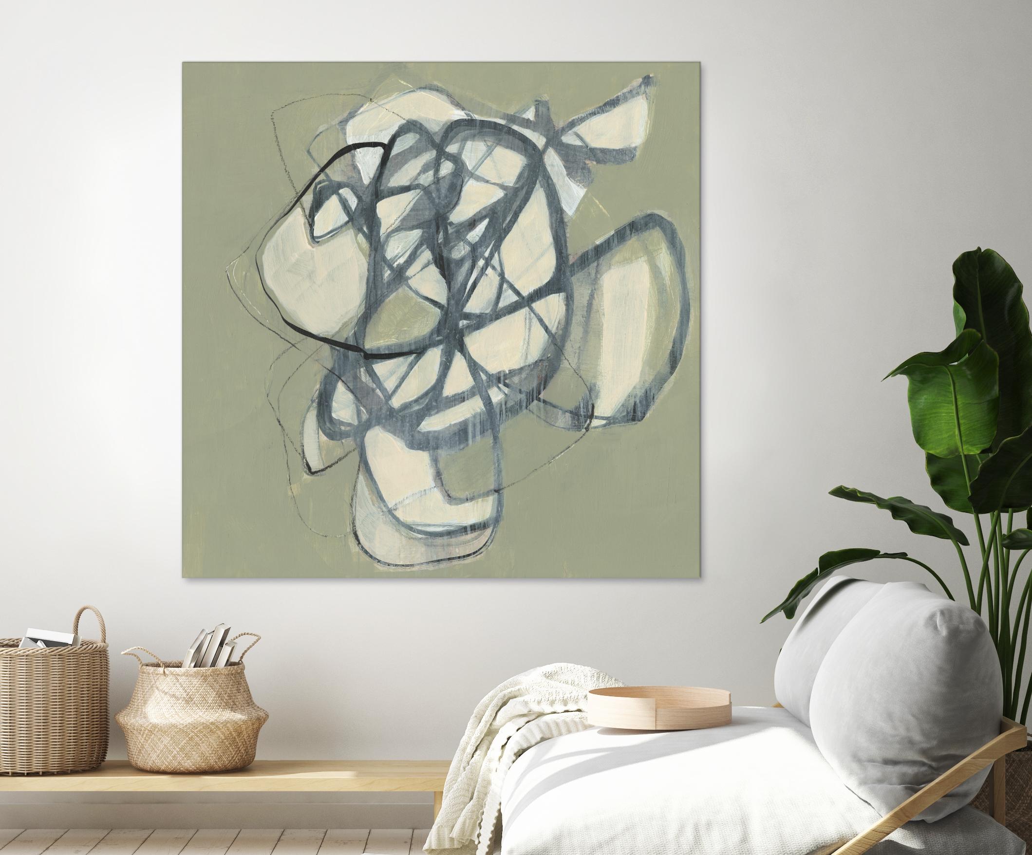 Interweb I by Jennifer Goldberger on GIANT ART - green abstract abstract