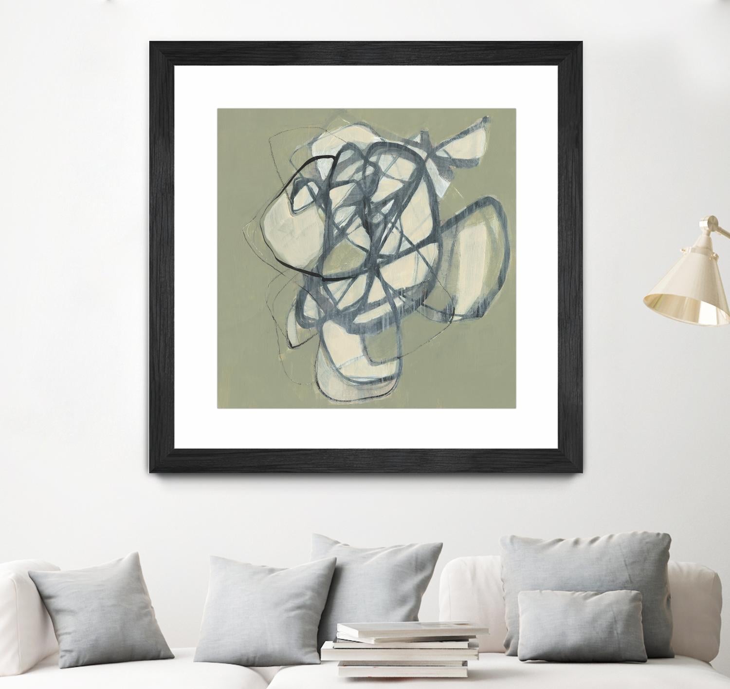 Interweb I by Jennifer Goldberger on GIANT ART - green abstract abstract