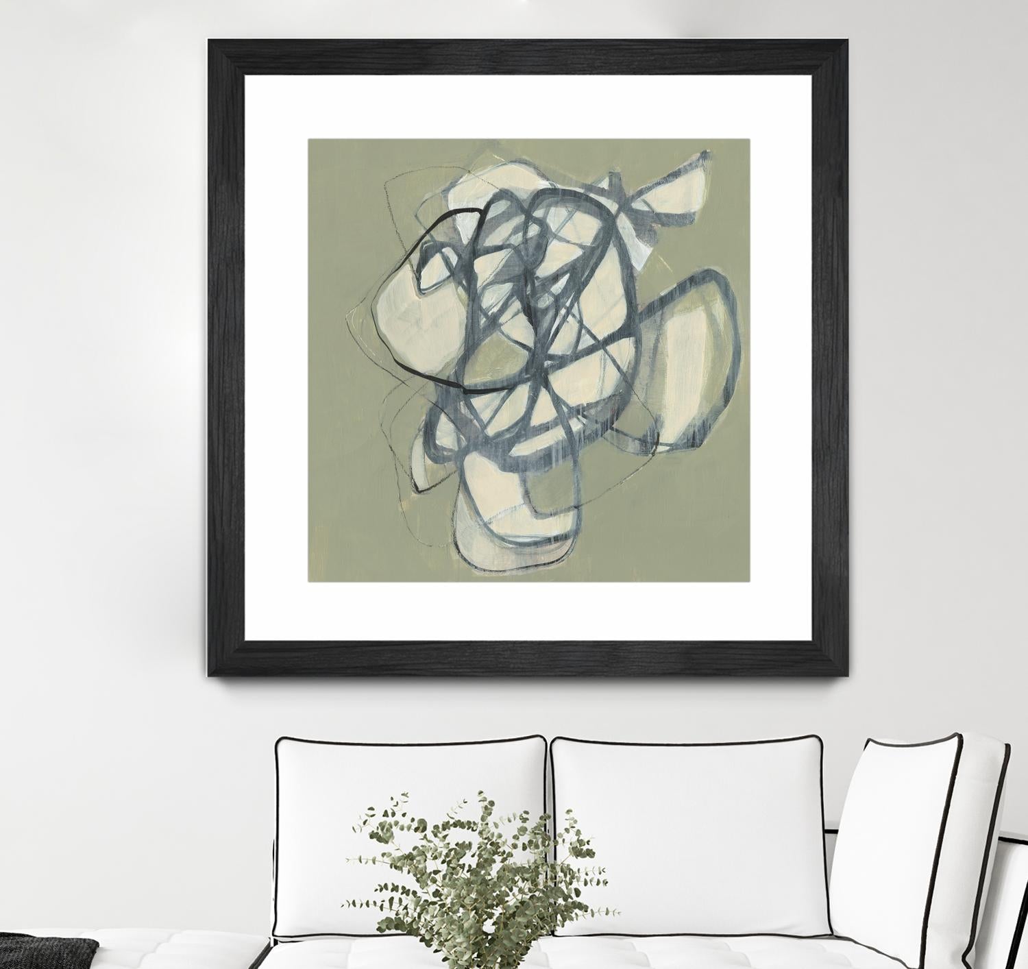 Interweb I by Jennifer Goldberger on GIANT ART - green abstract abstract