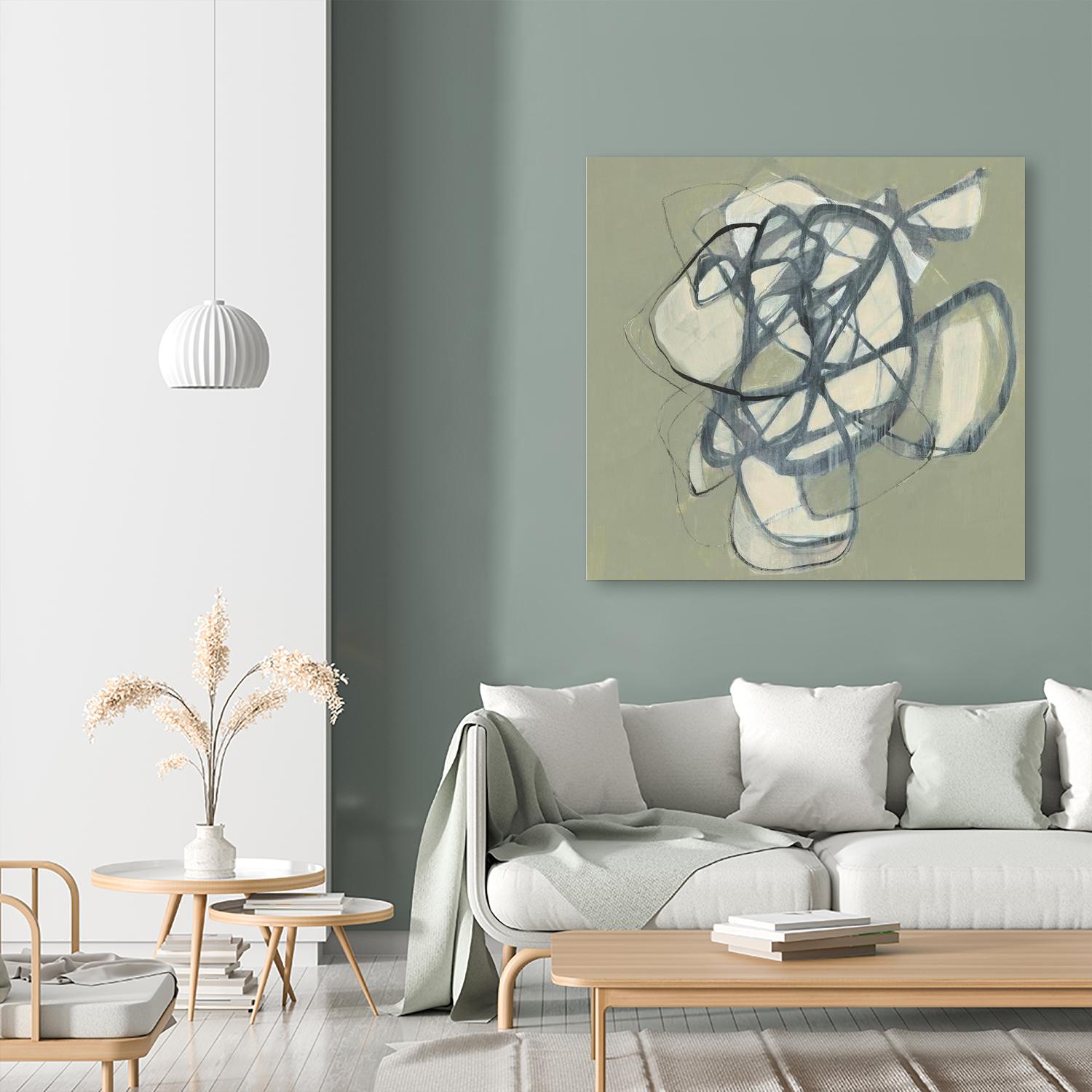 Interweb I by Jennifer Goldberger on GIANT ART - green abstract abstract