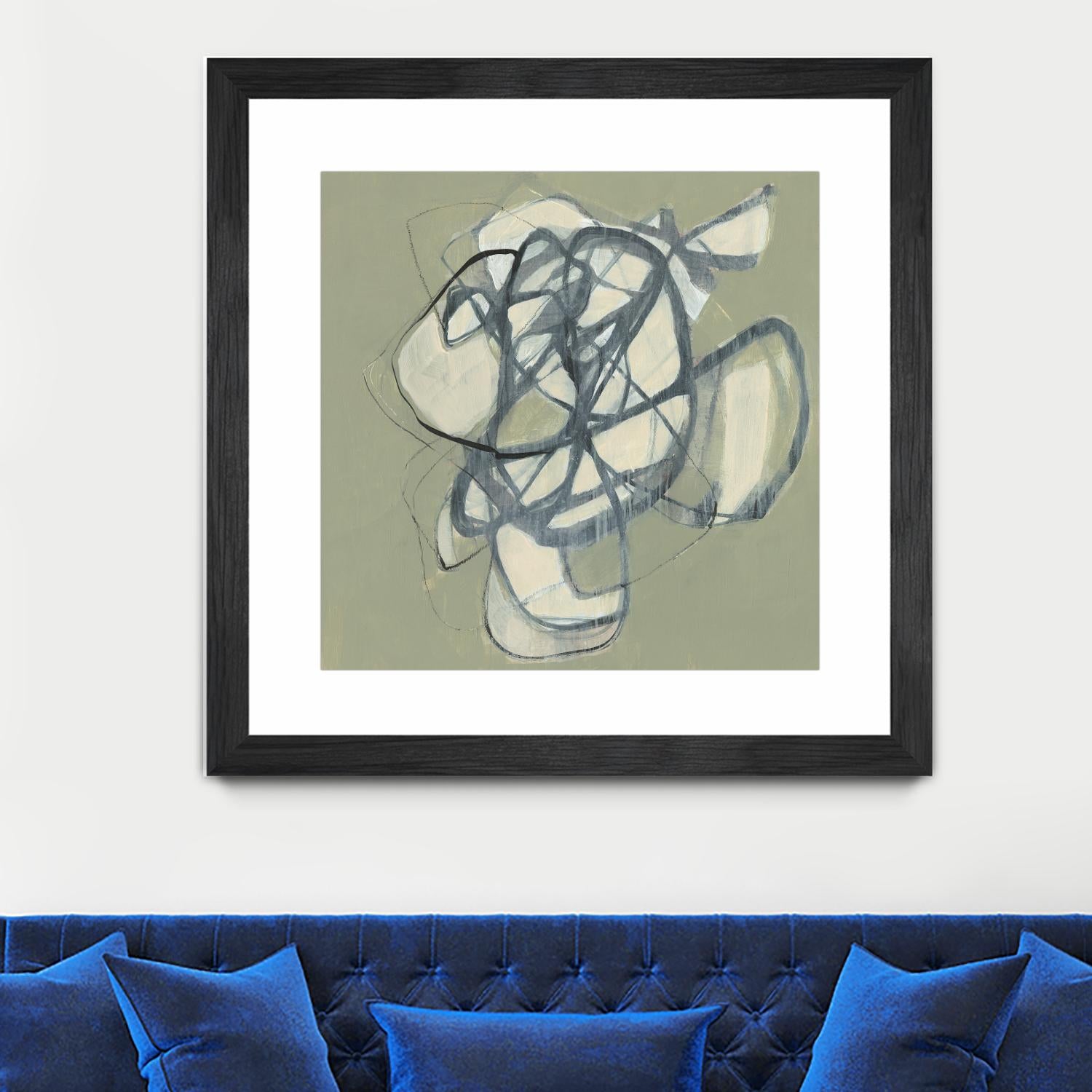 Interweb I by Jennifer Goldberger on GIANT ART - green abstract abstract