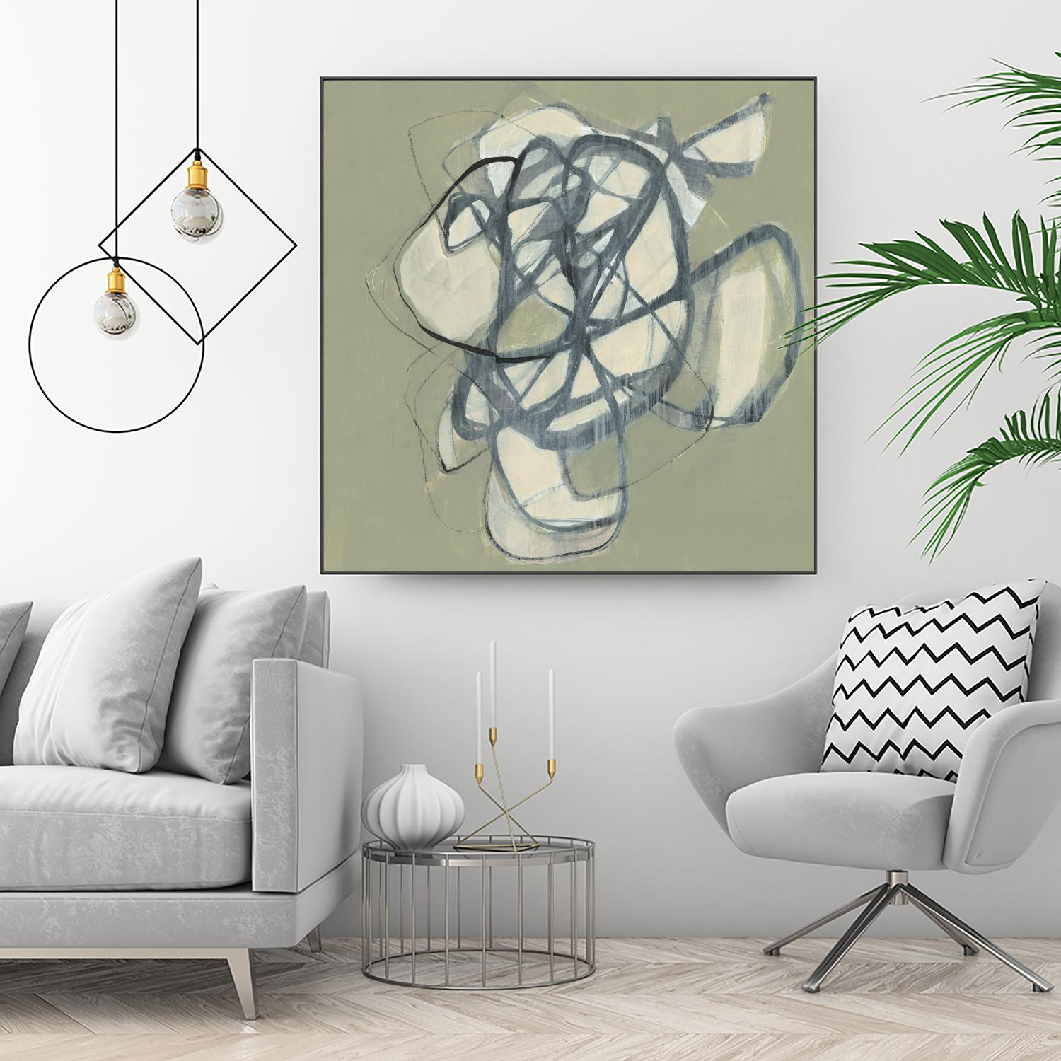 Interweb I by Jennifer Goldberger on GIANT ART - green abstract abstract