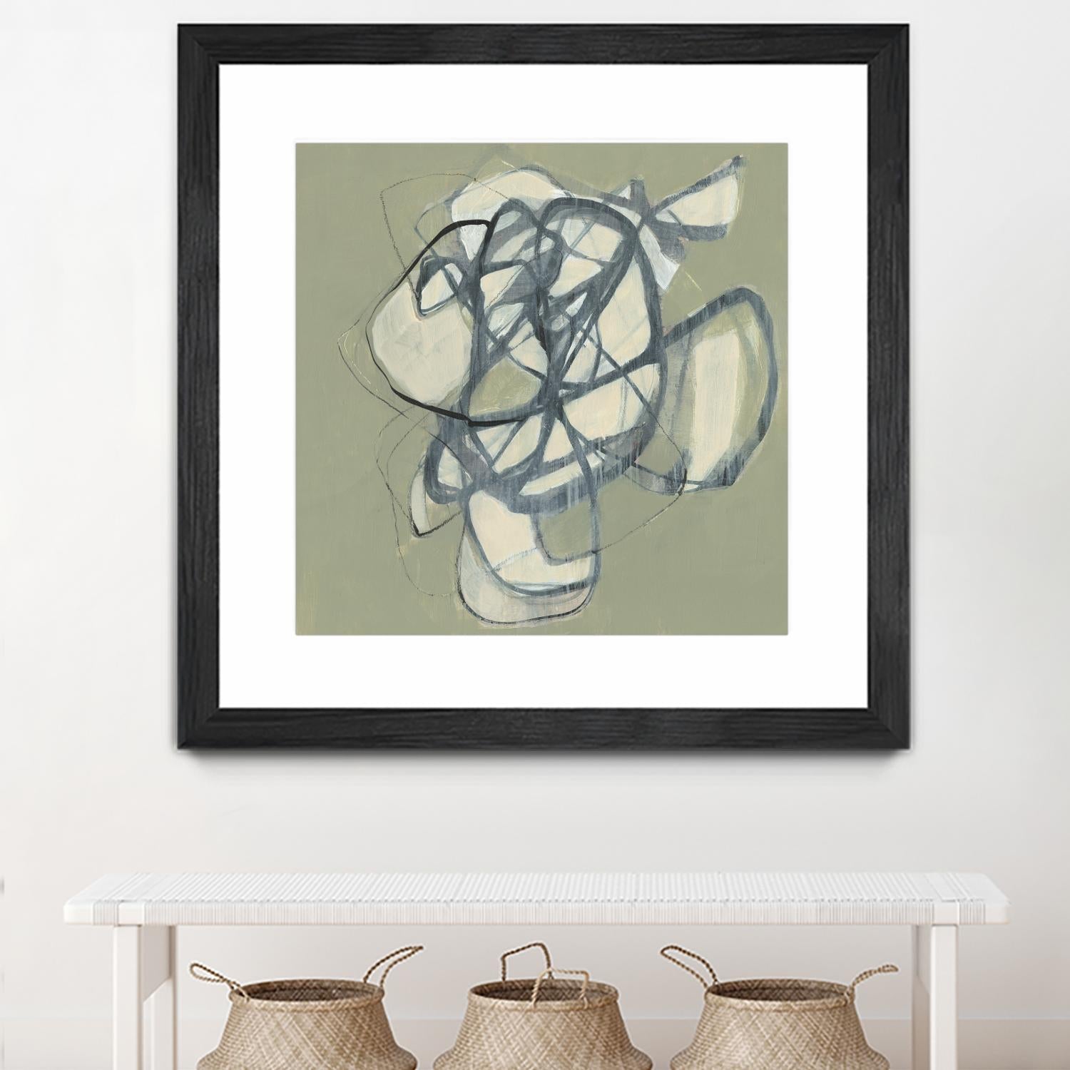 Interweb I by Jennifer Goldberger on GIANT ART - green abstract abstract