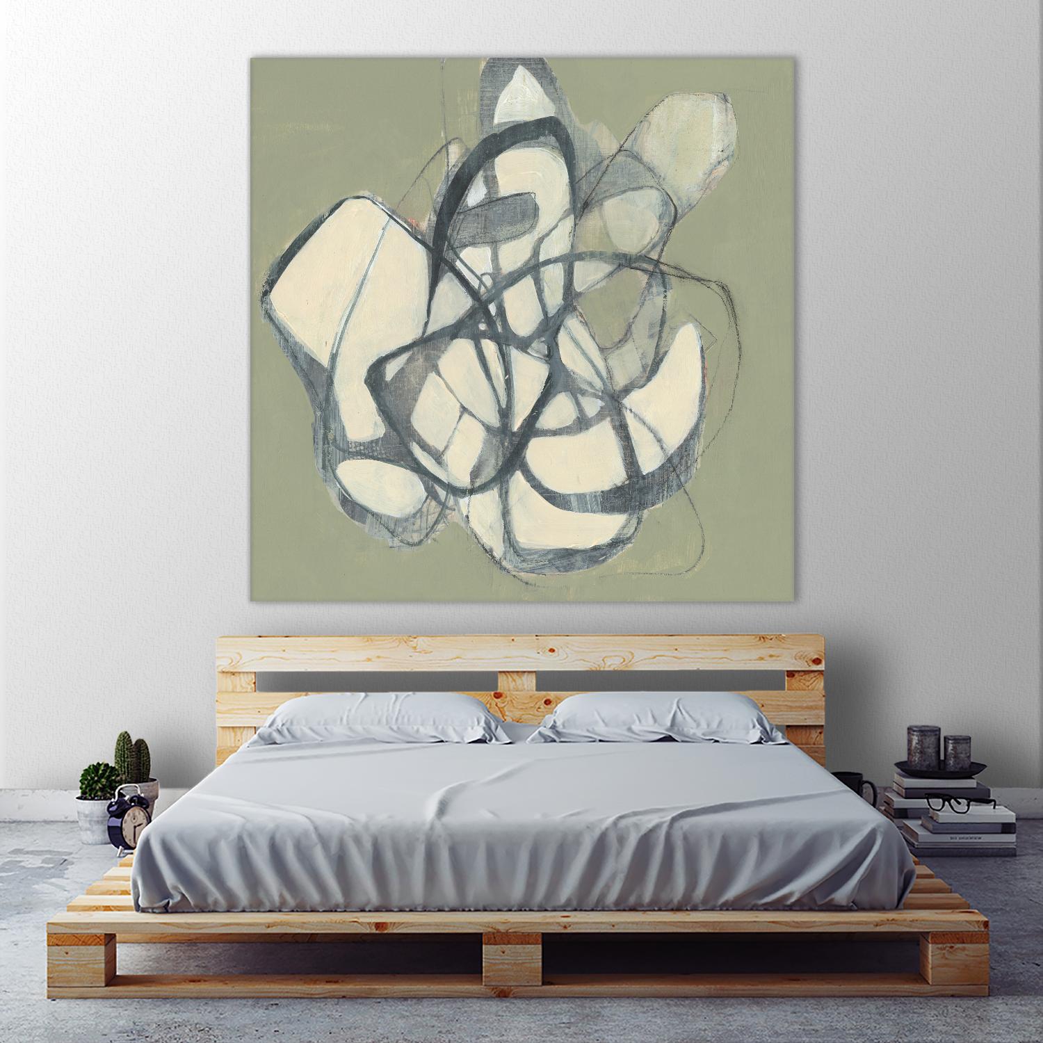 Interweb II by Jennifer Goldberger on GIANT ART - beige abstract abstract