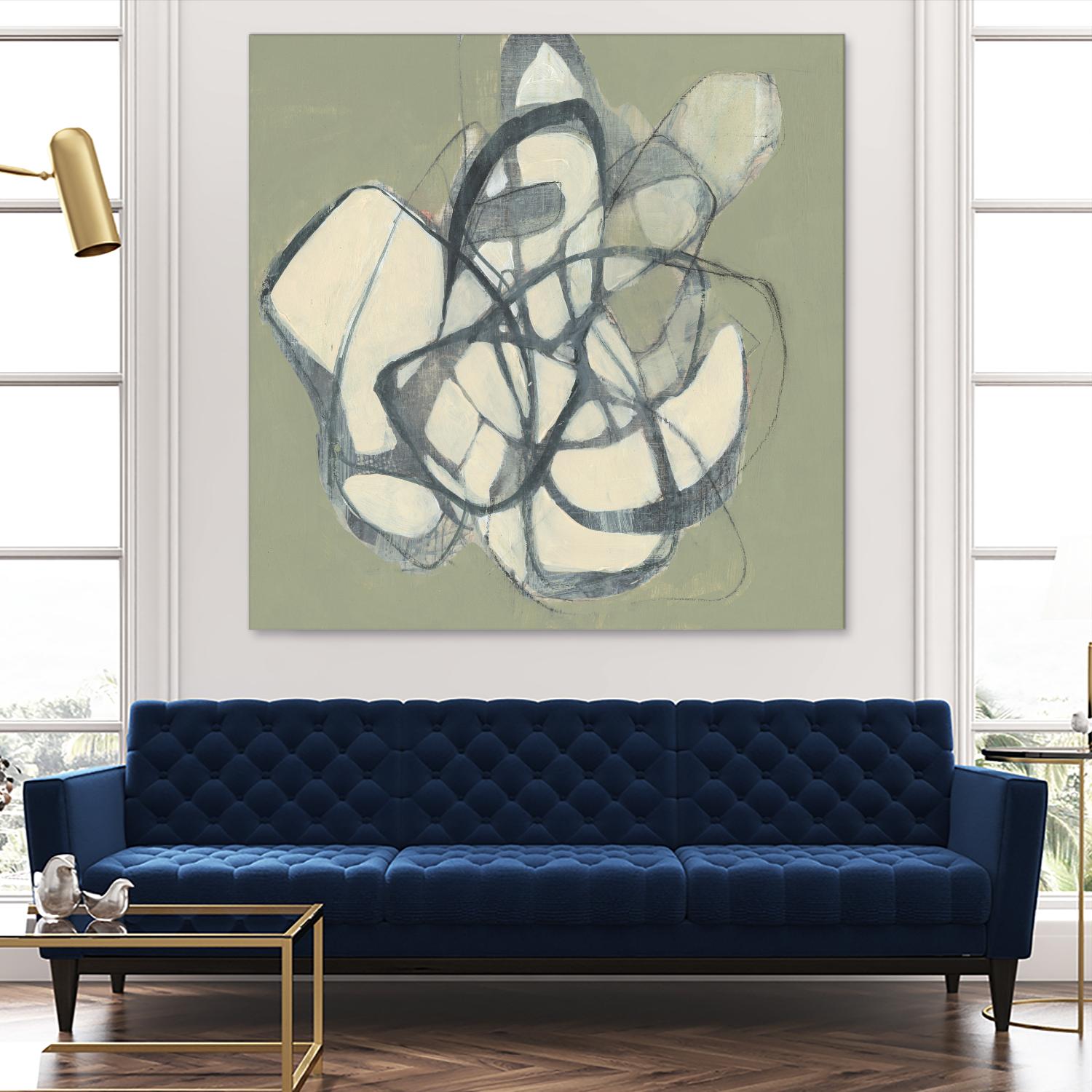 Interweb II by Jennifer Goldberger on GIANT ART - beige abstract abstract