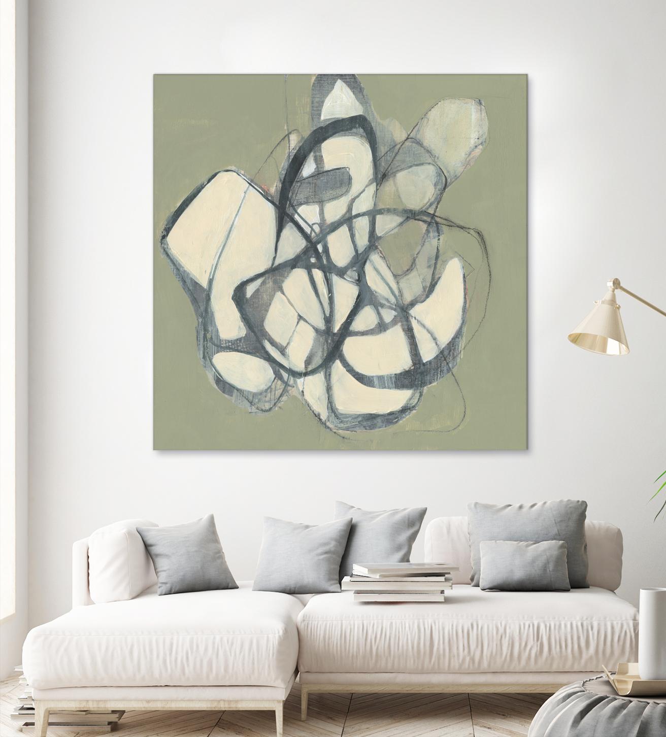 Interweb II by Jennifer Goldberger on GIANT ART - beige abstract abstract