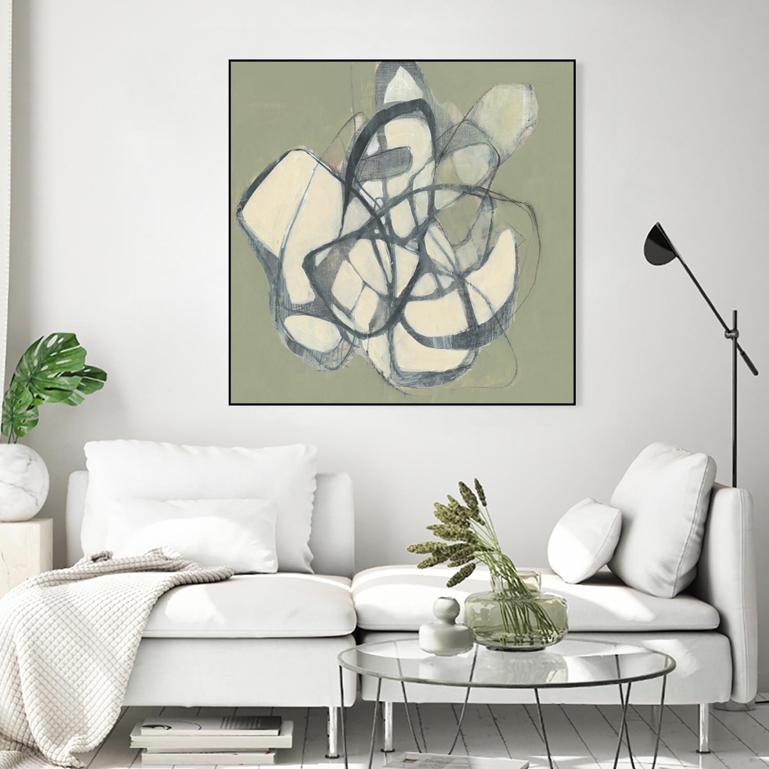Interweb II by Jennifer Goldberger on GIANT ART - beige abstract abstract
