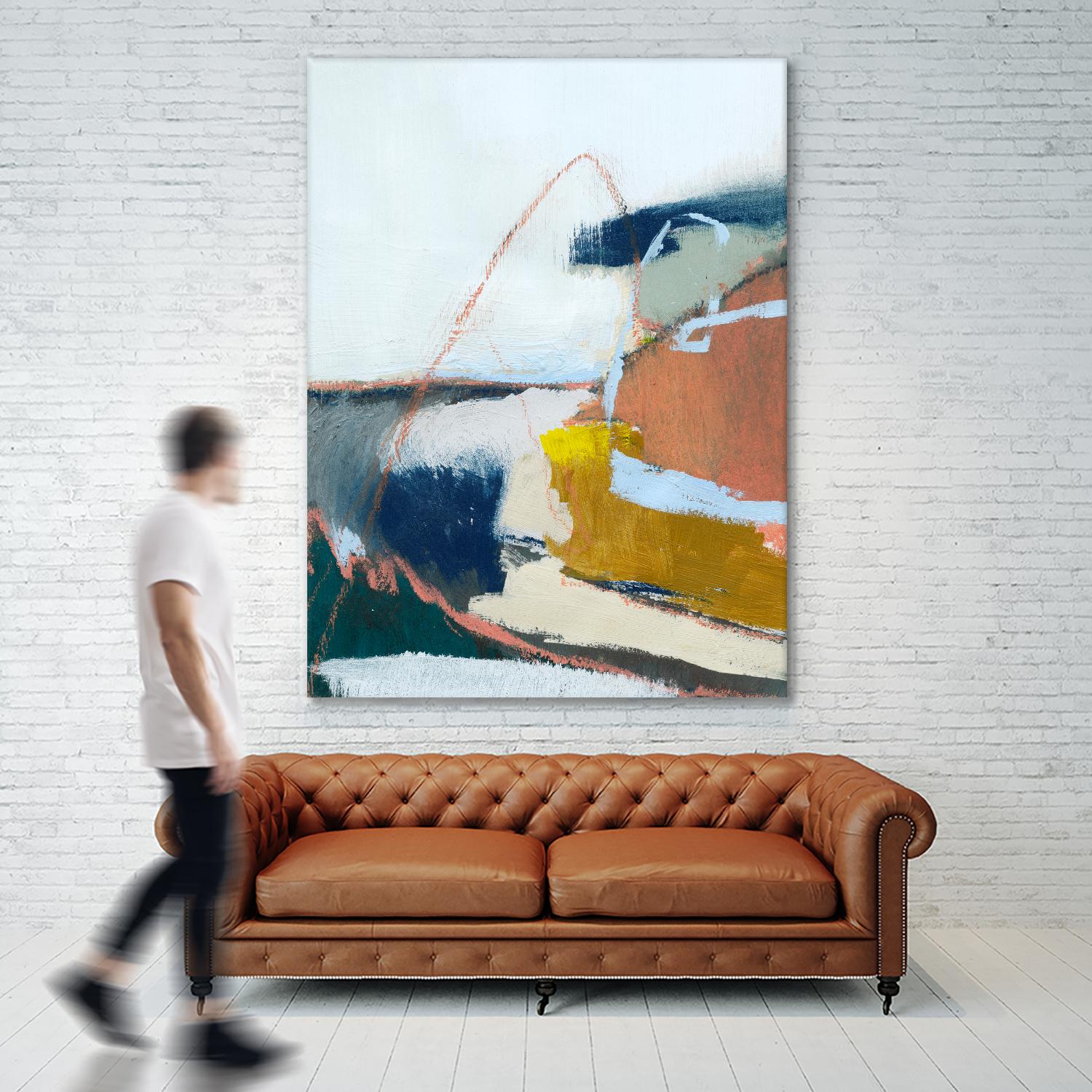 Tidal Patchwork II by Victoria Barnes on GIANT ART - orange abstract abstract