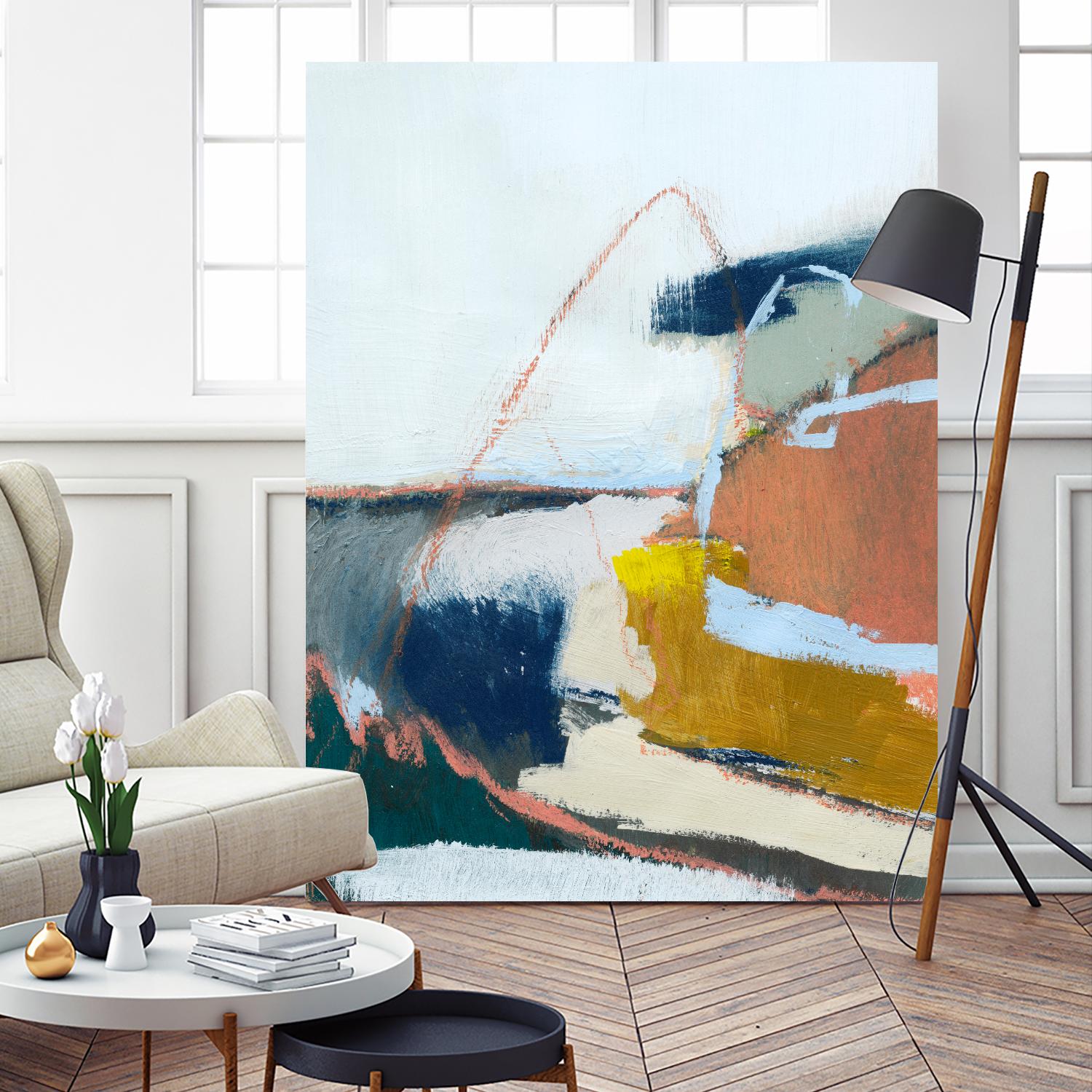 Tidal Patchwork II by Victoria Barnes on GIANT ART - orange abstract abstract