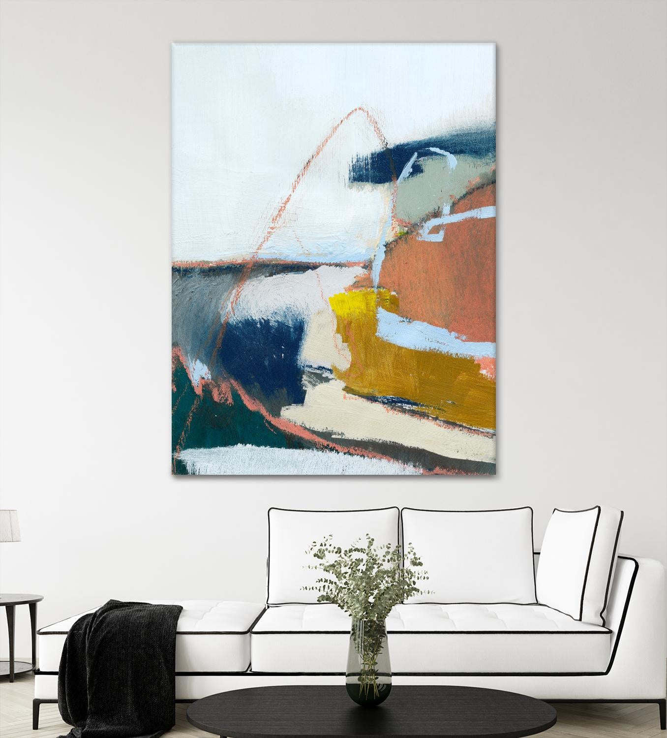 Tidal Patchwork II by Victoria Barnes on GIANT ART - orange abstract abstract