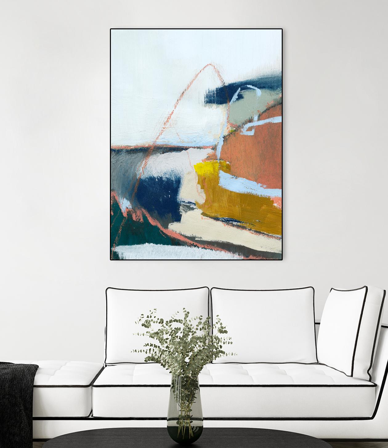 Tidal Patchwork II by Victoria Barnes on GIANT ART - orange abstract abstract