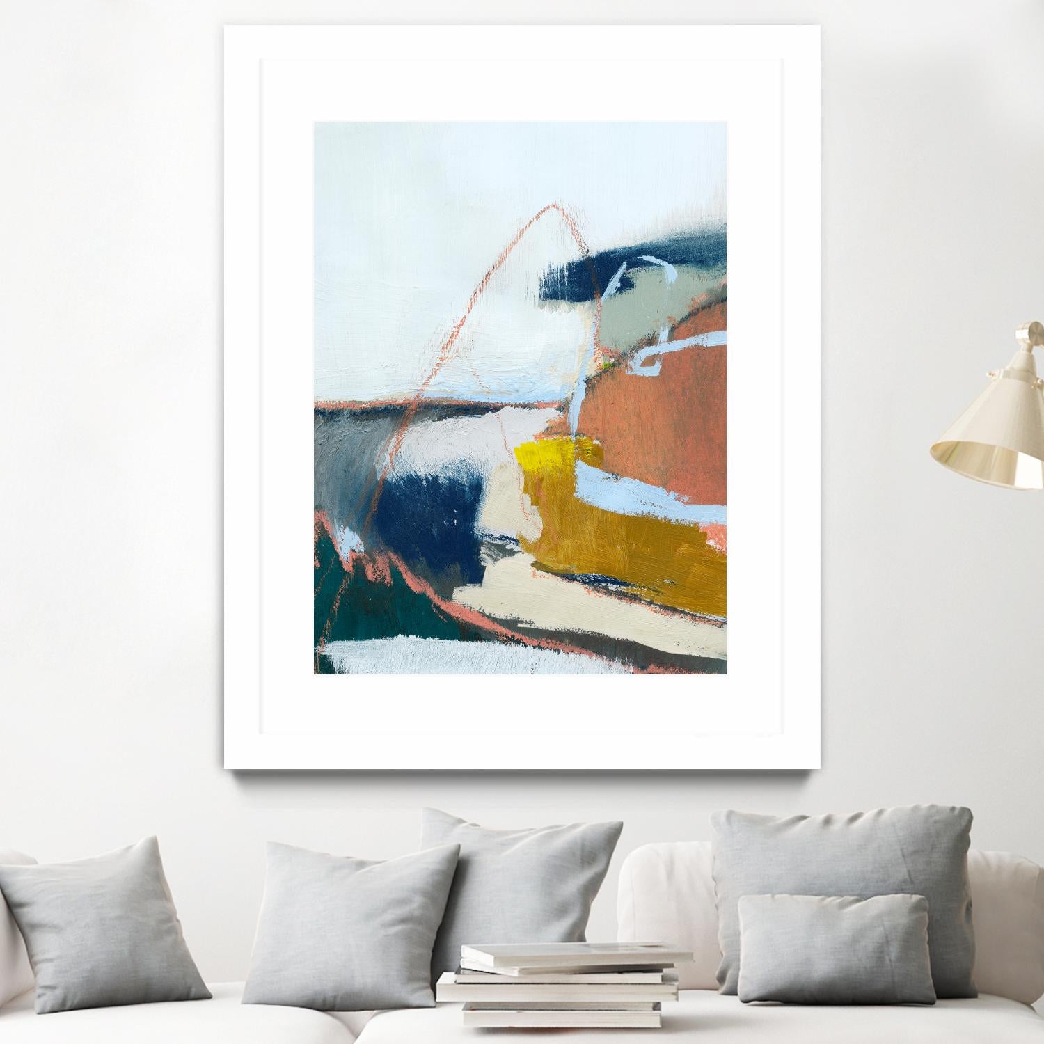 Tidal Patchwork II by Victoria Barnes on GIANT ART - orange abstract abstract