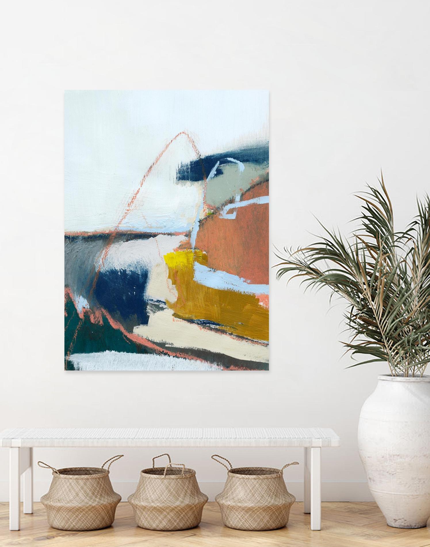 Tidal Patchwork II by Victoria Barnes on GIANT ART - orange abstract abstract