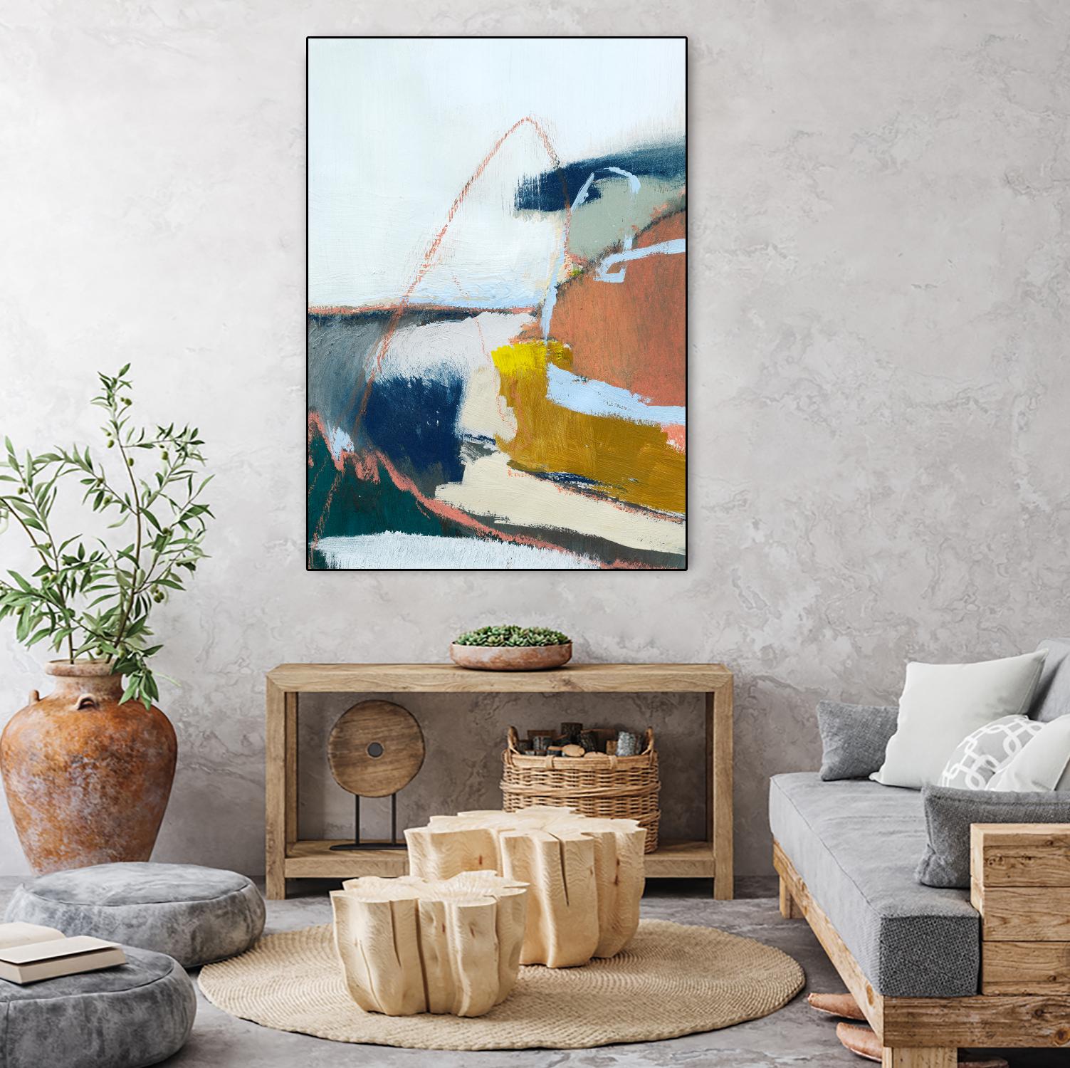 Tidal Patchwork II by Victoria Barnes on GIANT ART - orange abstract abstract