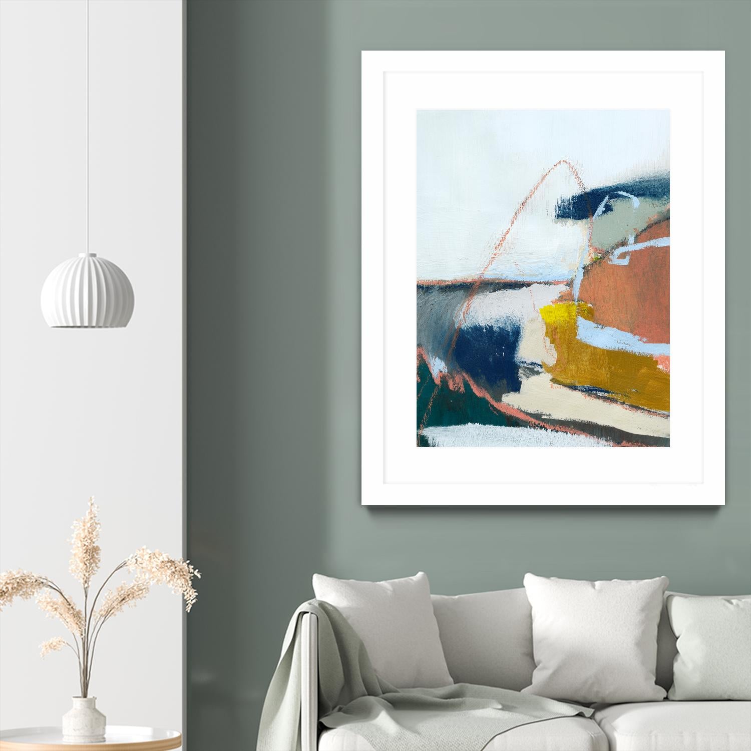 Tidal Patchwork II by Victoria Barnes on GIANT ART - orange abstract abstract