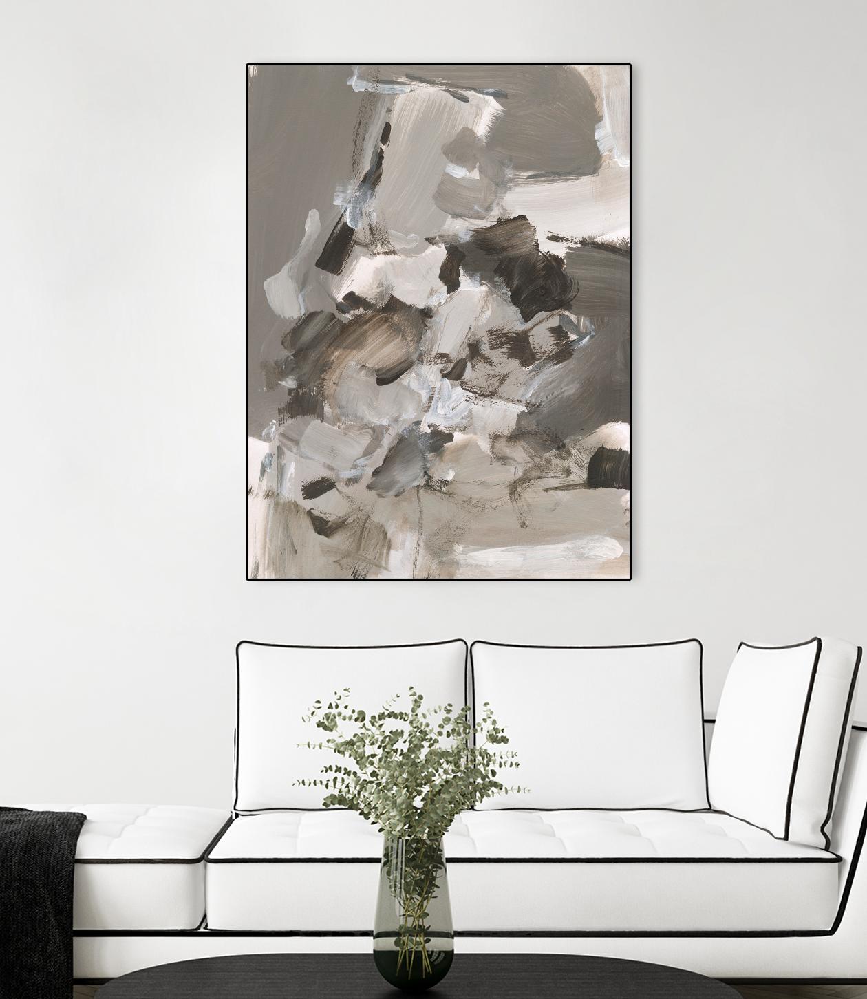 Math Problem I by Christina Long on GIANT ART - beige abstract abstract