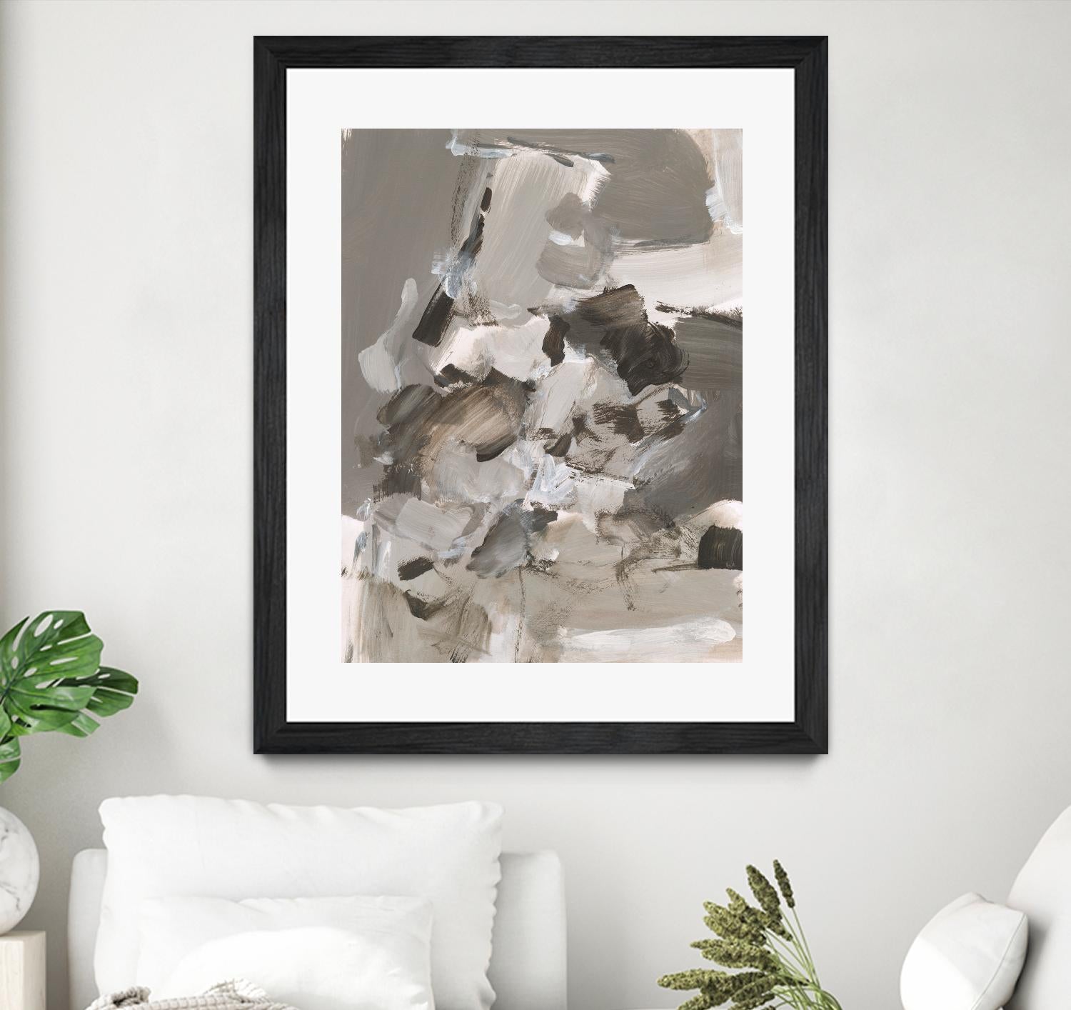 Math Problem I by Christina Long on GIANT ART - beige abstract abstract