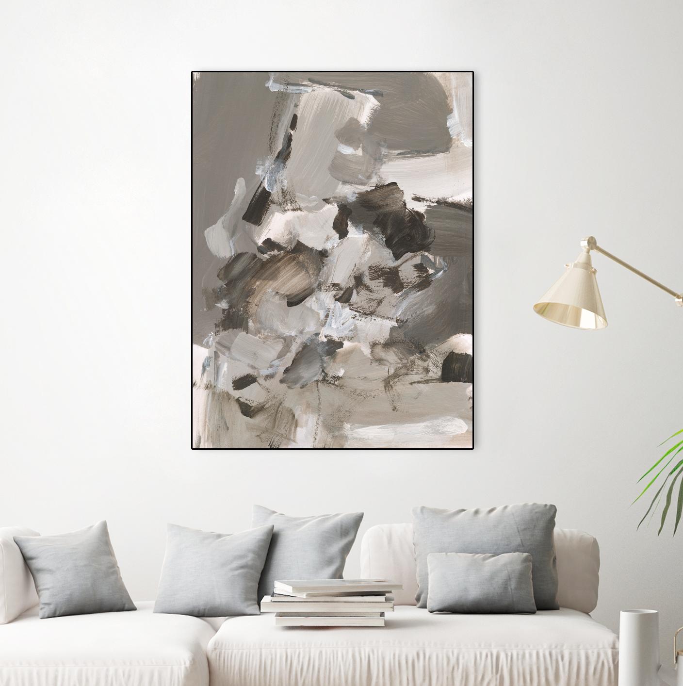 Math Problem I by Christina Long on GIANT ART - beige abstract abstract