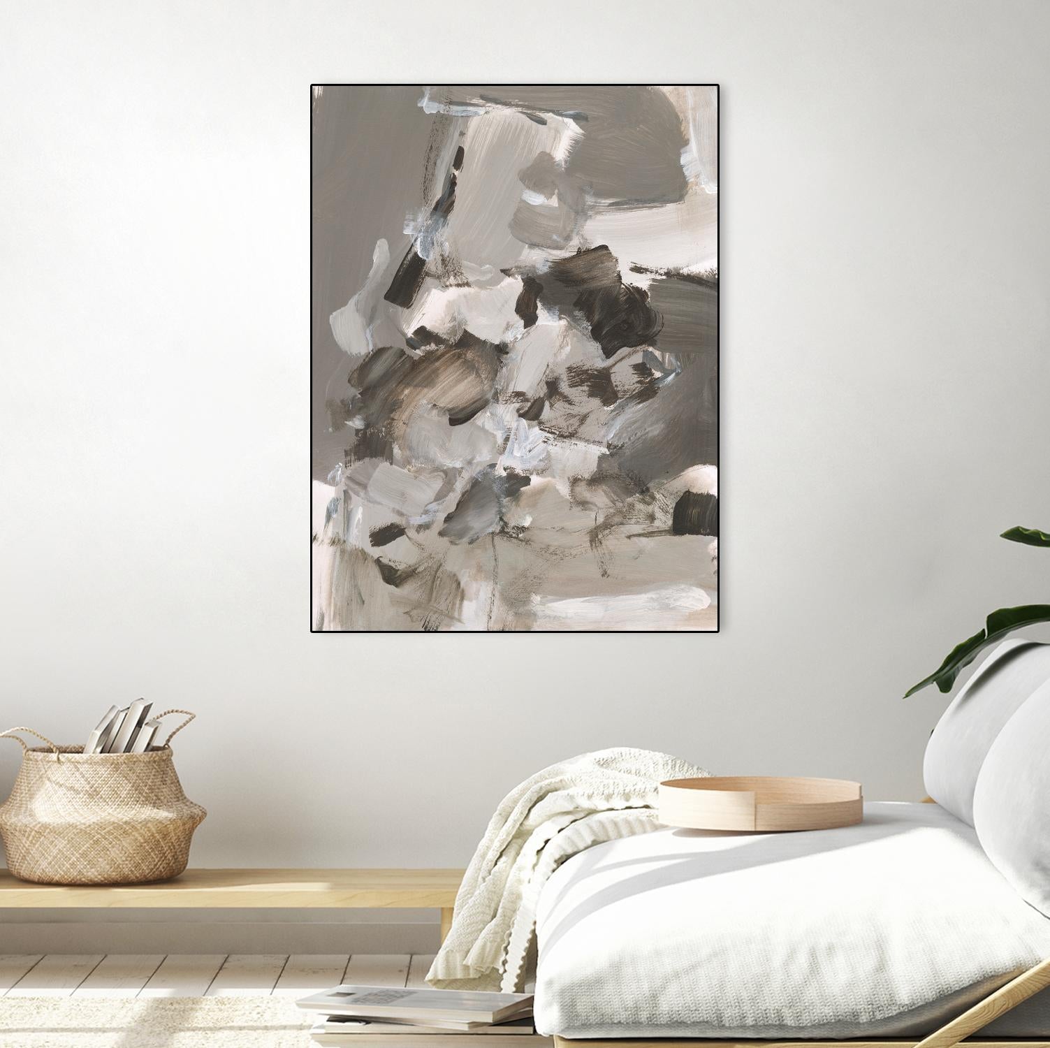Math Problem I by Christina Long on GIANT ART - beige abstract abstract