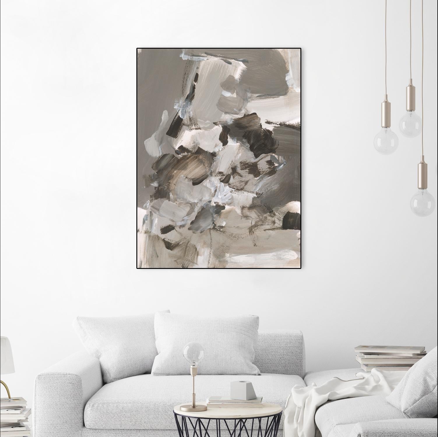 Math Problem I by Christina Long on GIANT ART - beige abstract abstract