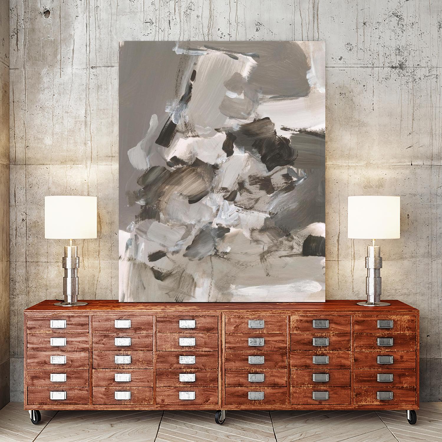 Math Problem I by Christina Long on GIANT ART - beige abstract abstract
