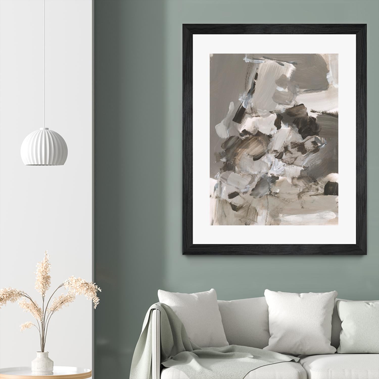 Math Problem I by Christina Long on GIANT ART - beige abstract abstract