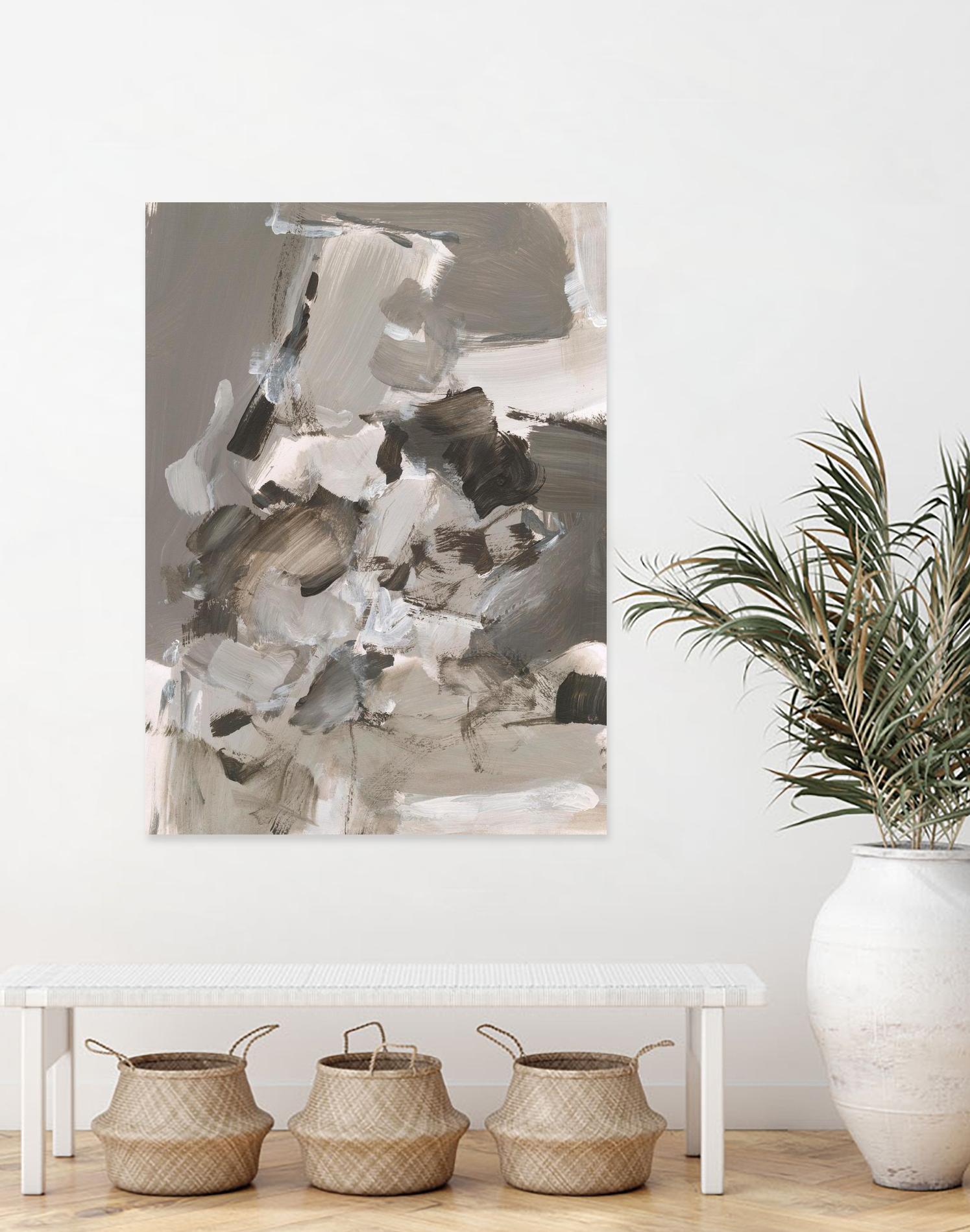 Math Problem I by Christina Long on GIANT ART - beige abstract abstract
