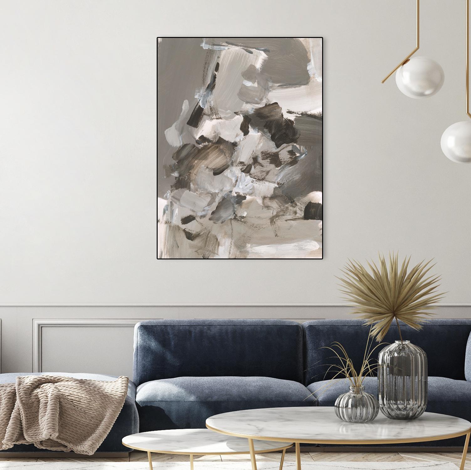 Math Problem I by Christina Long on GIANT ART - beige abstract abstract