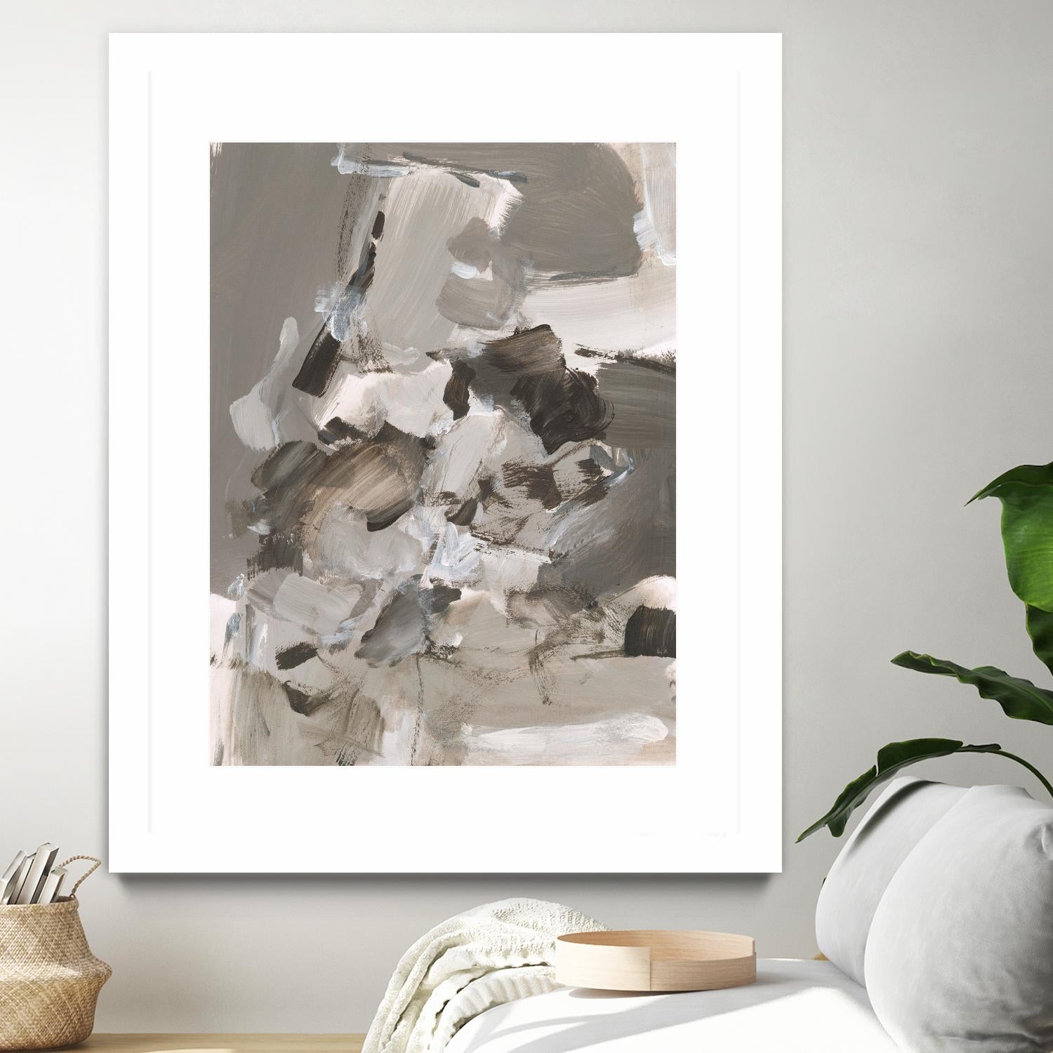 Math Problem I by Christina Long on GIANT ART - beige abstract abstract