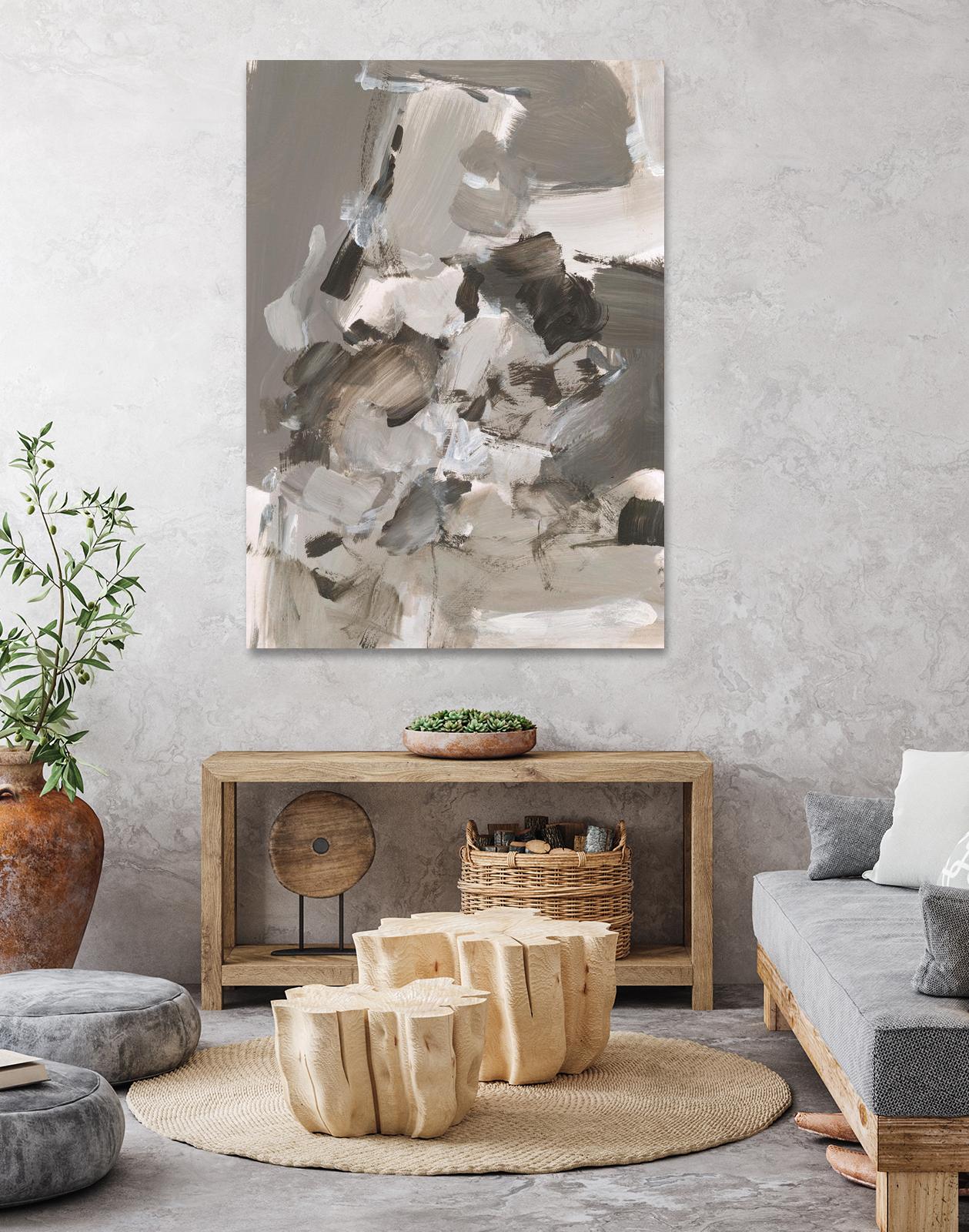 Math Problem I by Christina Long on GIANT ART - beige abstract abstract