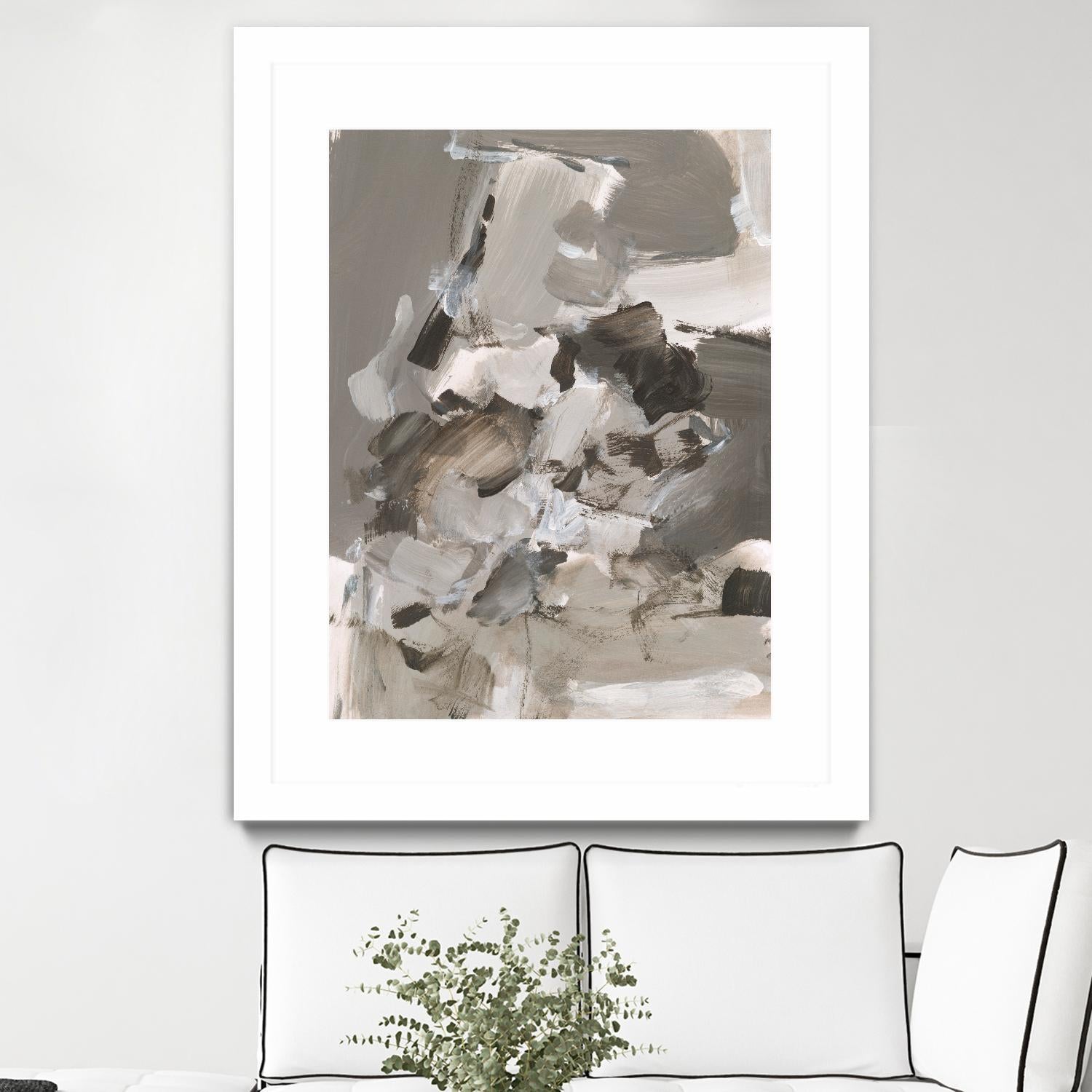Math Problem I by Christina Long on GIANT ART - beige abstract abstract