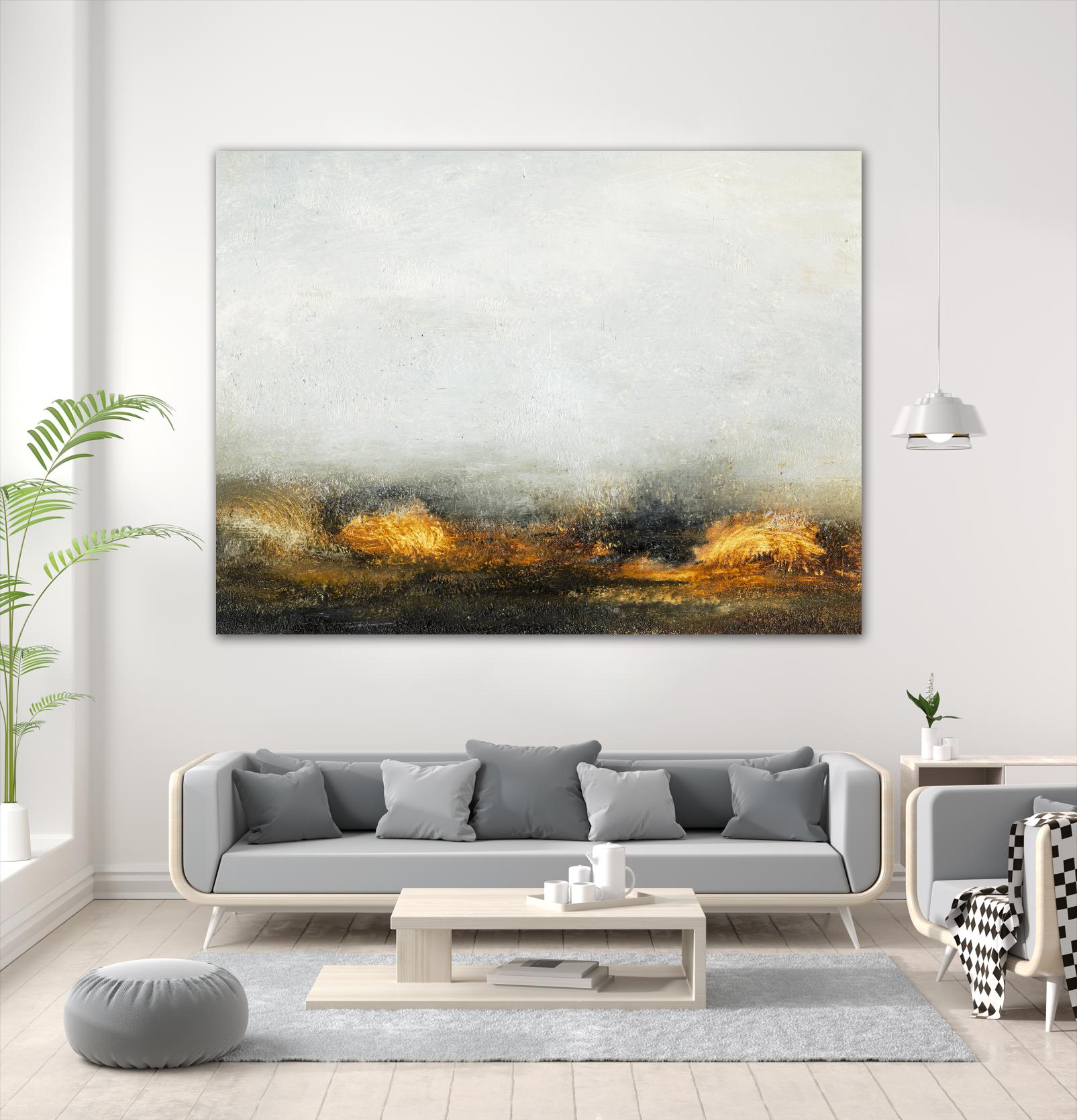 Land III by Sharon Gordon on GIANT ART - brown abstract