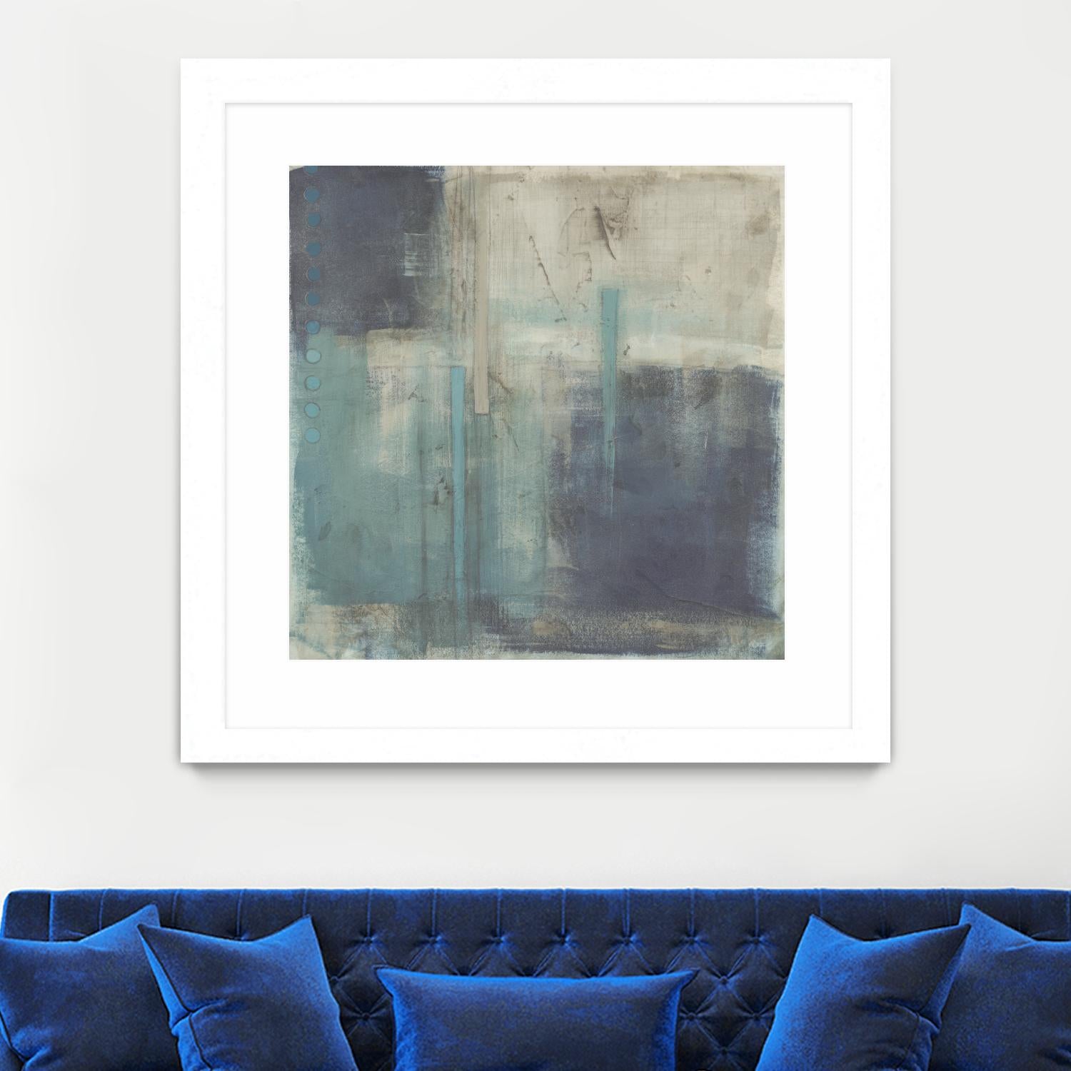 Crossfade I by June Erica Vess on GIANT ART - blue abstract