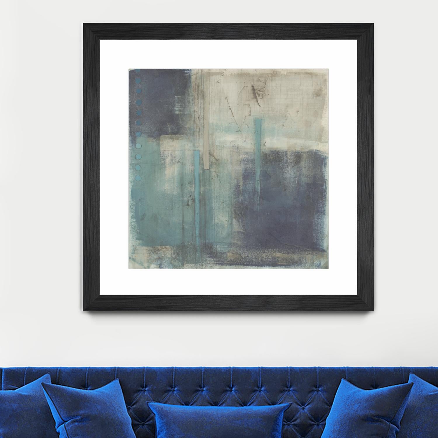 Crossfade I by June Erica Vess on GIANT ART - blue abstract
