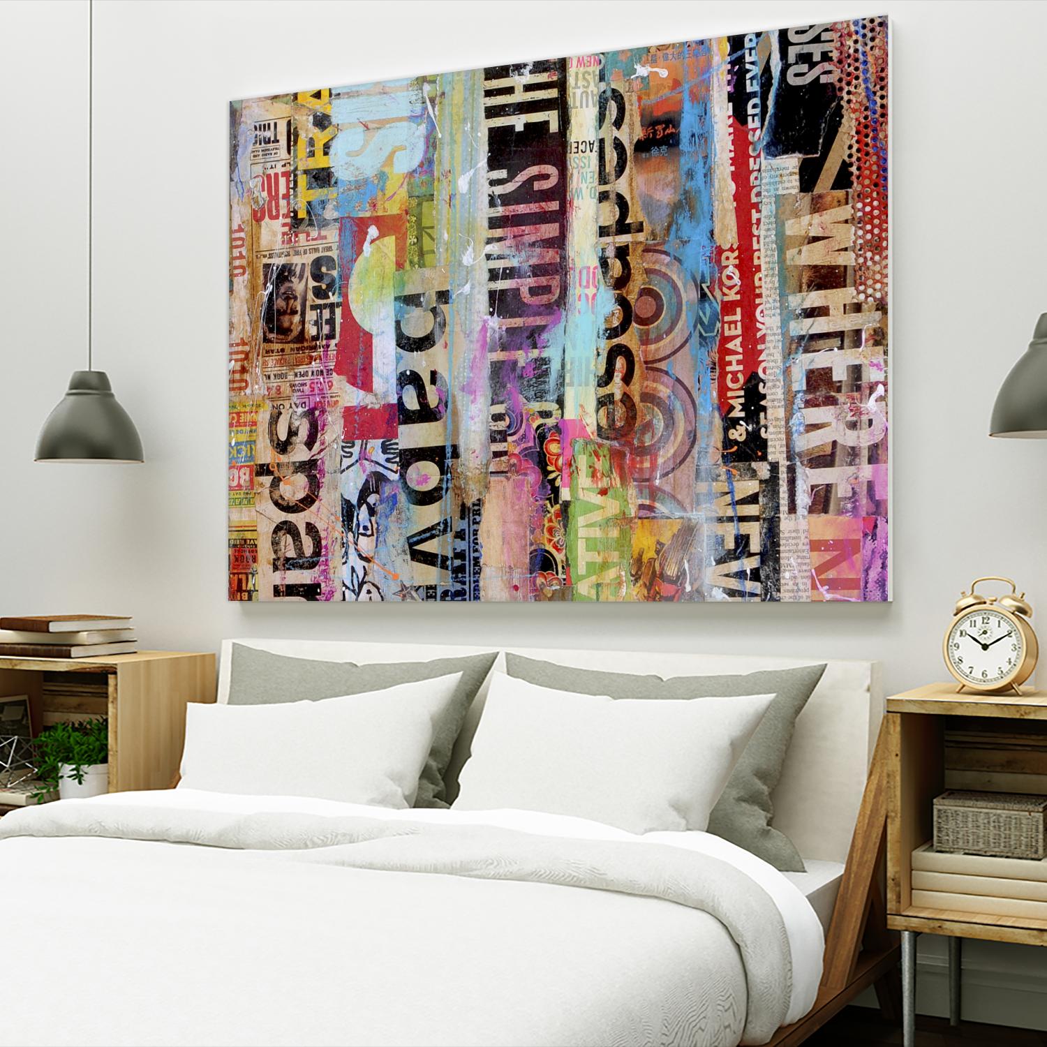 Metro Mix 21 II by Erin Ashley on GIANT ART - pink abstract