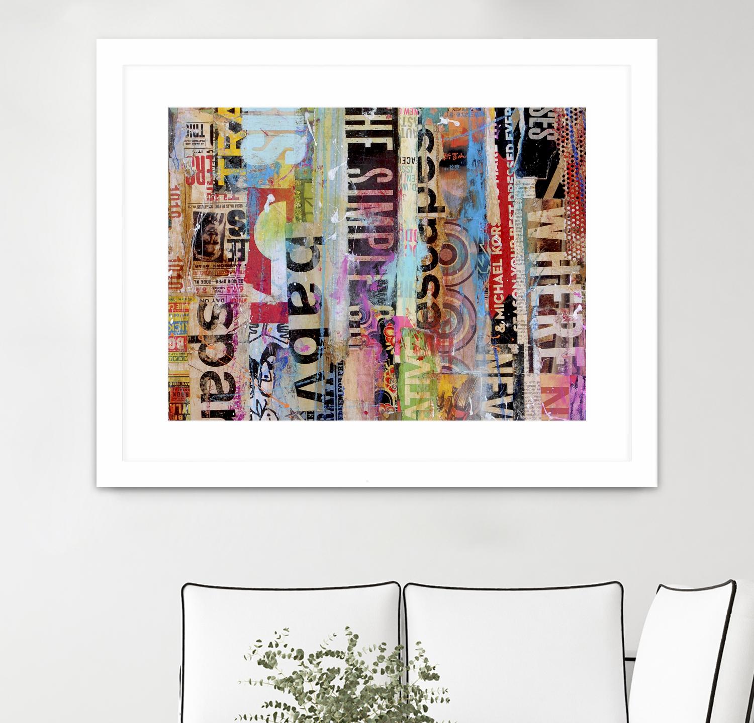 Metro Mix 21 II by Erin Ashley on GIANT ART - pink abstract