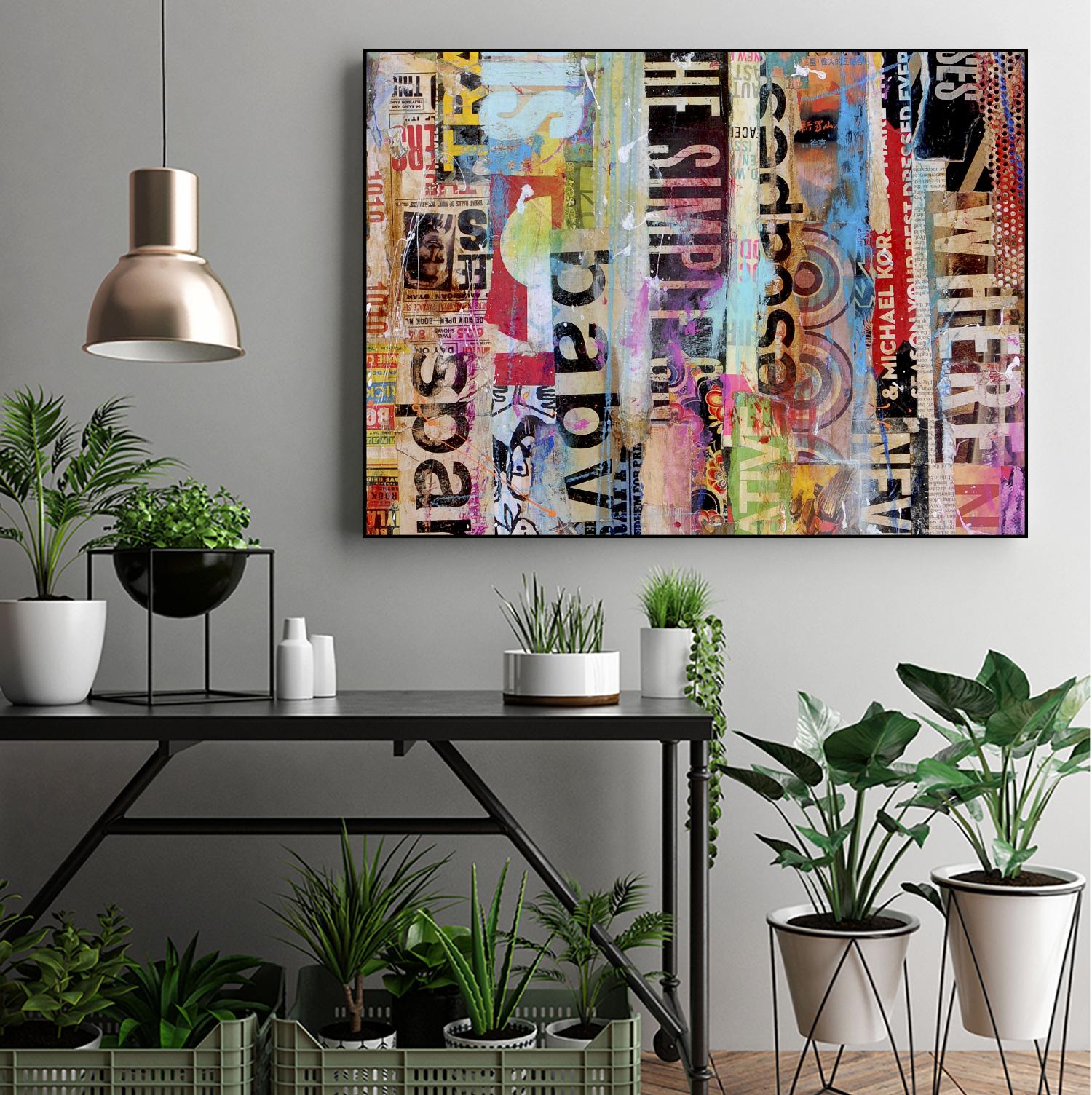 Metro Mix 21 II by Erin Ashley on GIANT ART - pink abstract