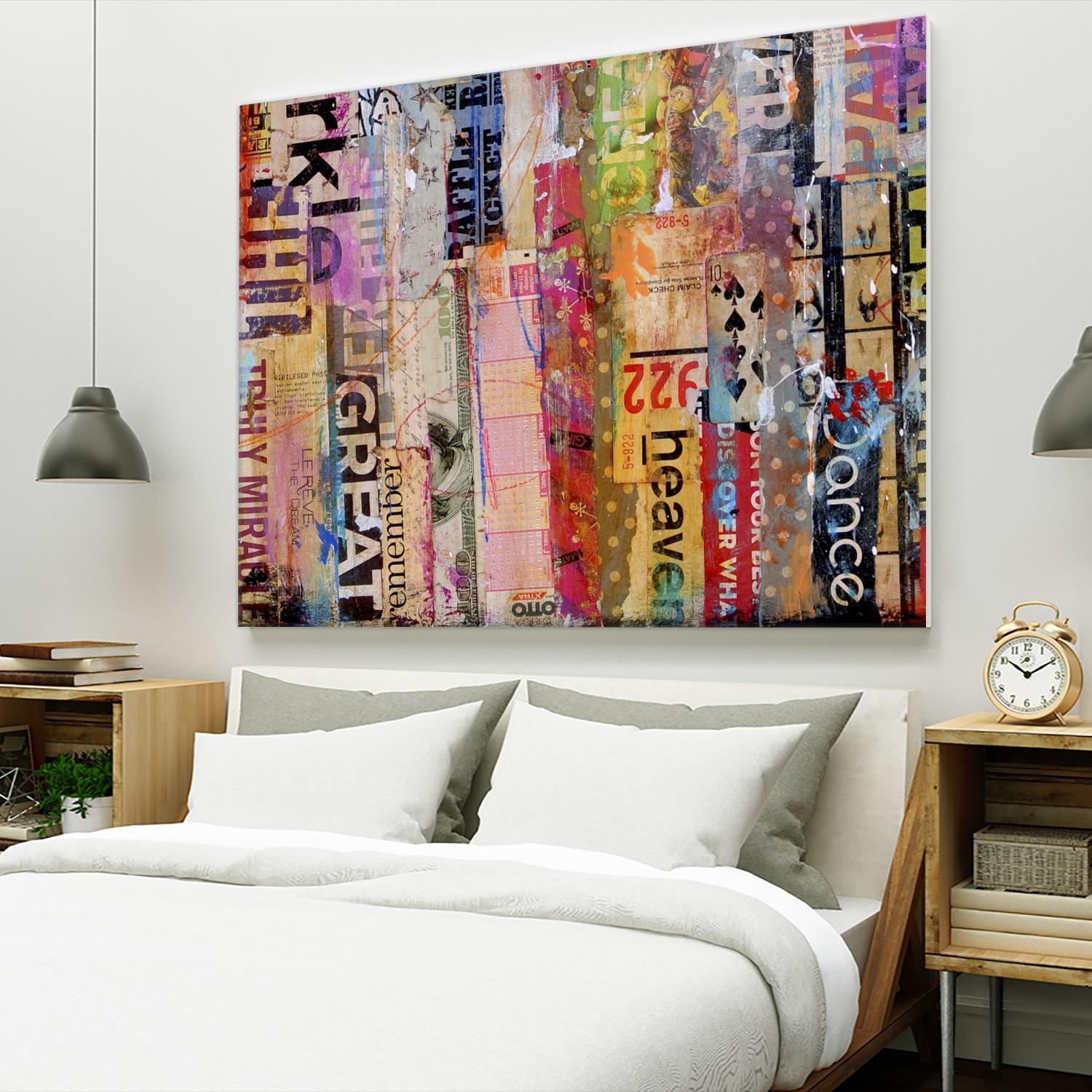 Metro Mix 21 III by Erin Ashley on GIANT ART - pink abstract