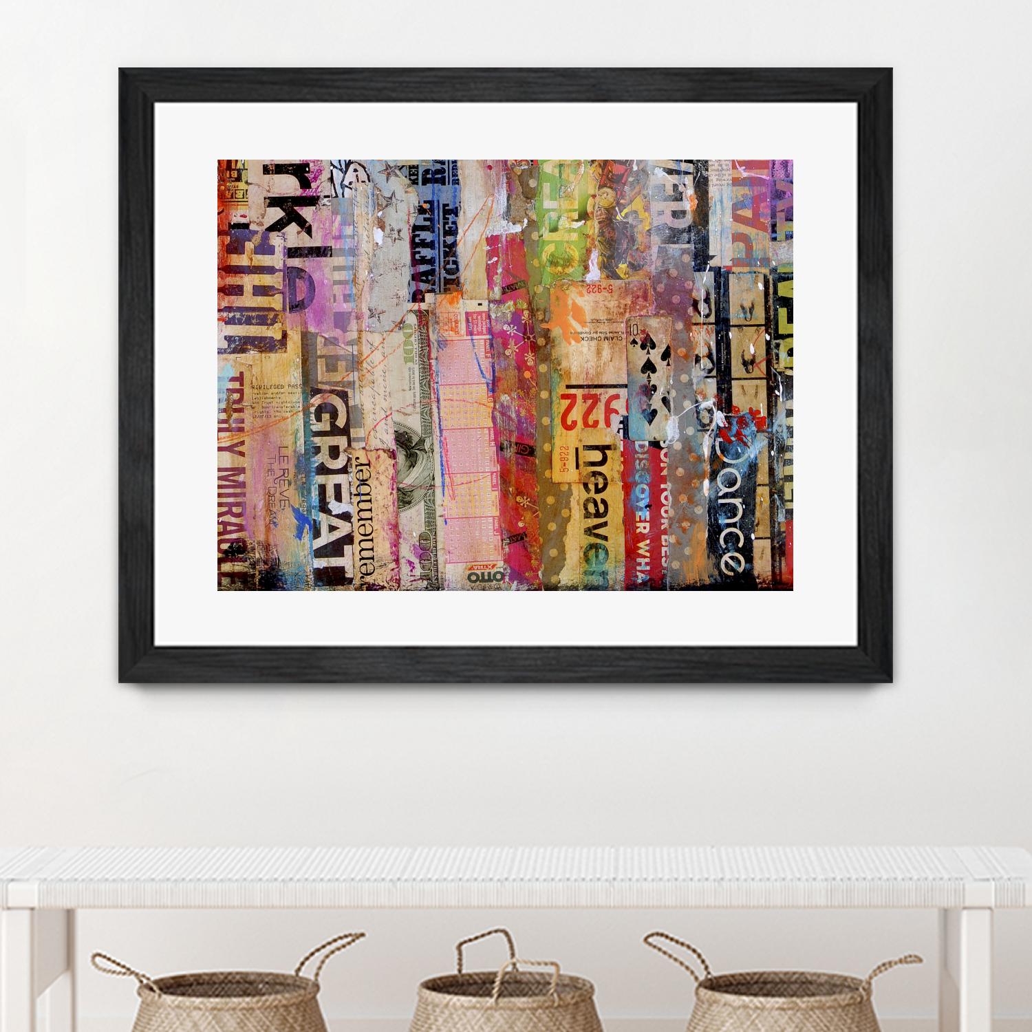 Metro Mix 21 III by Erin Ashley on GIANT ART - pink abstract