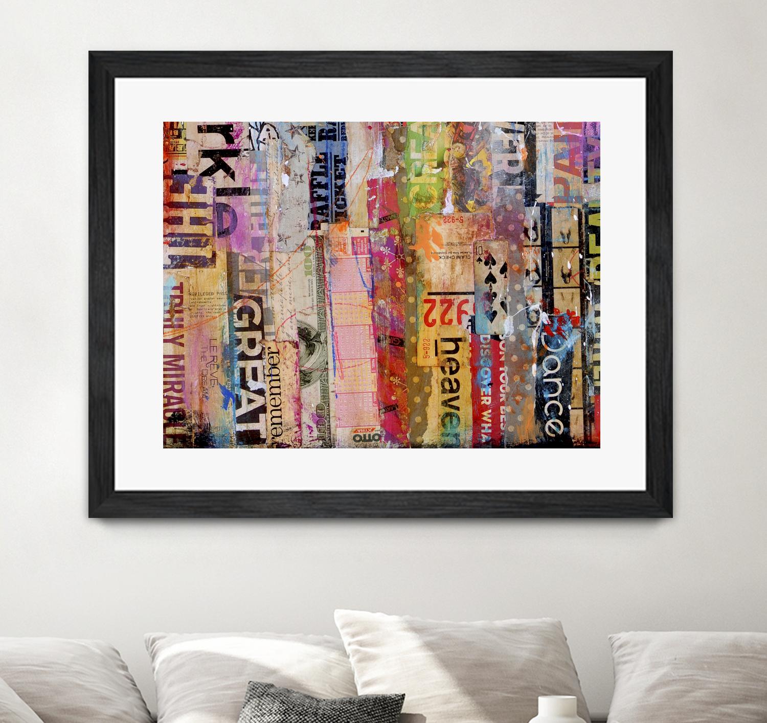 Metro Mix 21 III by Erin Ashley on GIANT ART - pink abstract