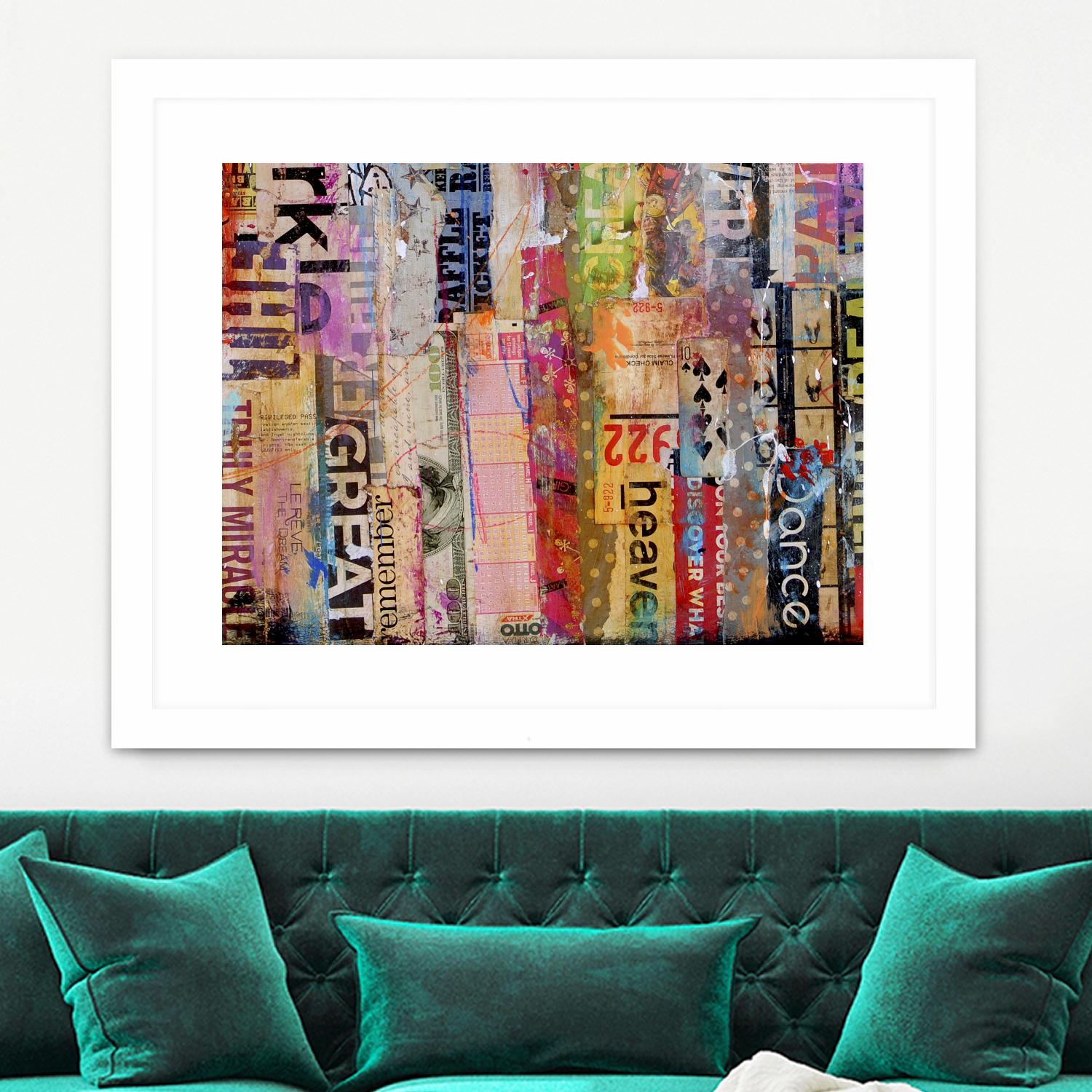 Metro Mix 21 III by Erin Ashley on GIANT ART - pink abstract